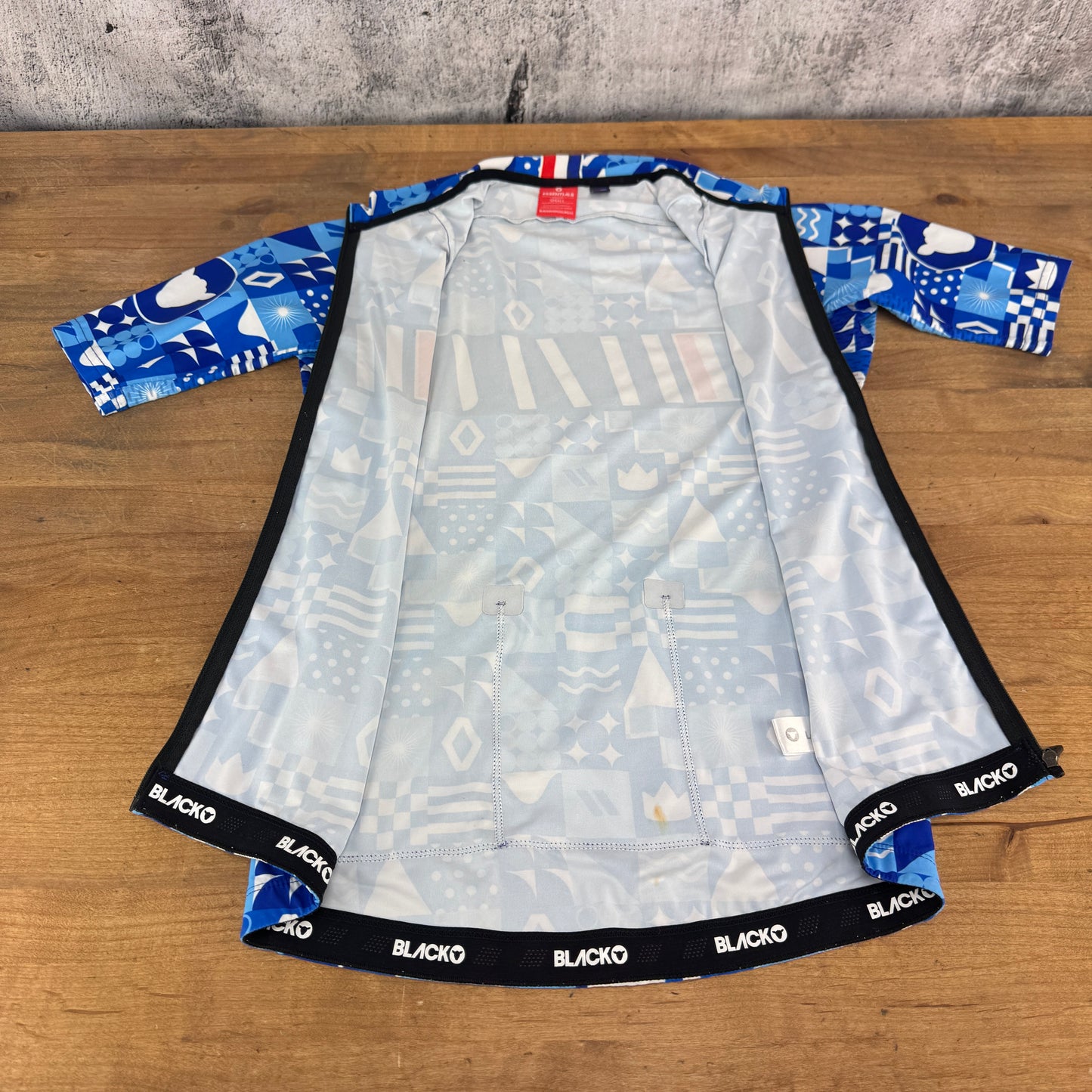 Black Sheep Essentials Firm Fit Blue Women's Small Cycling Jersey