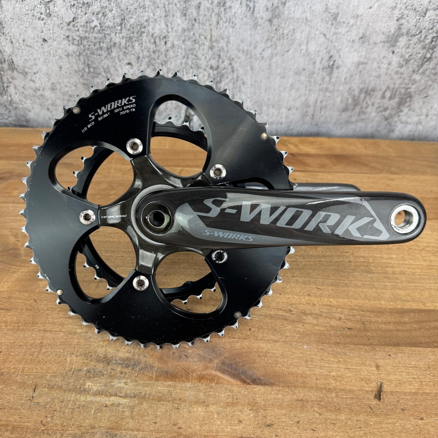 Specialized S-Works Carbon 172.5mm 52/36t 10/11-Speed Crankset 30mm Spindle 563g