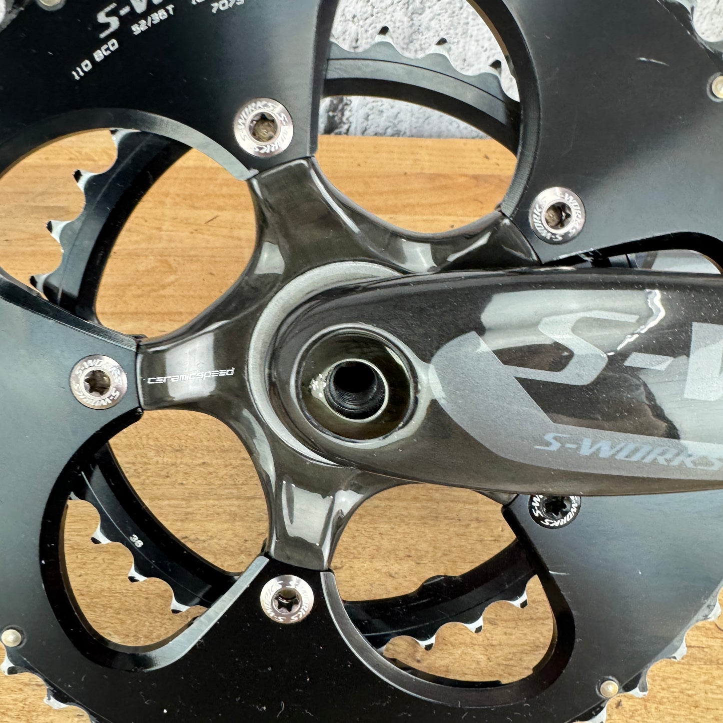 Specialized S-Works Carbon 172.5mm 52/36t 10/11-Speed Crankset 30mm Spindle 563g