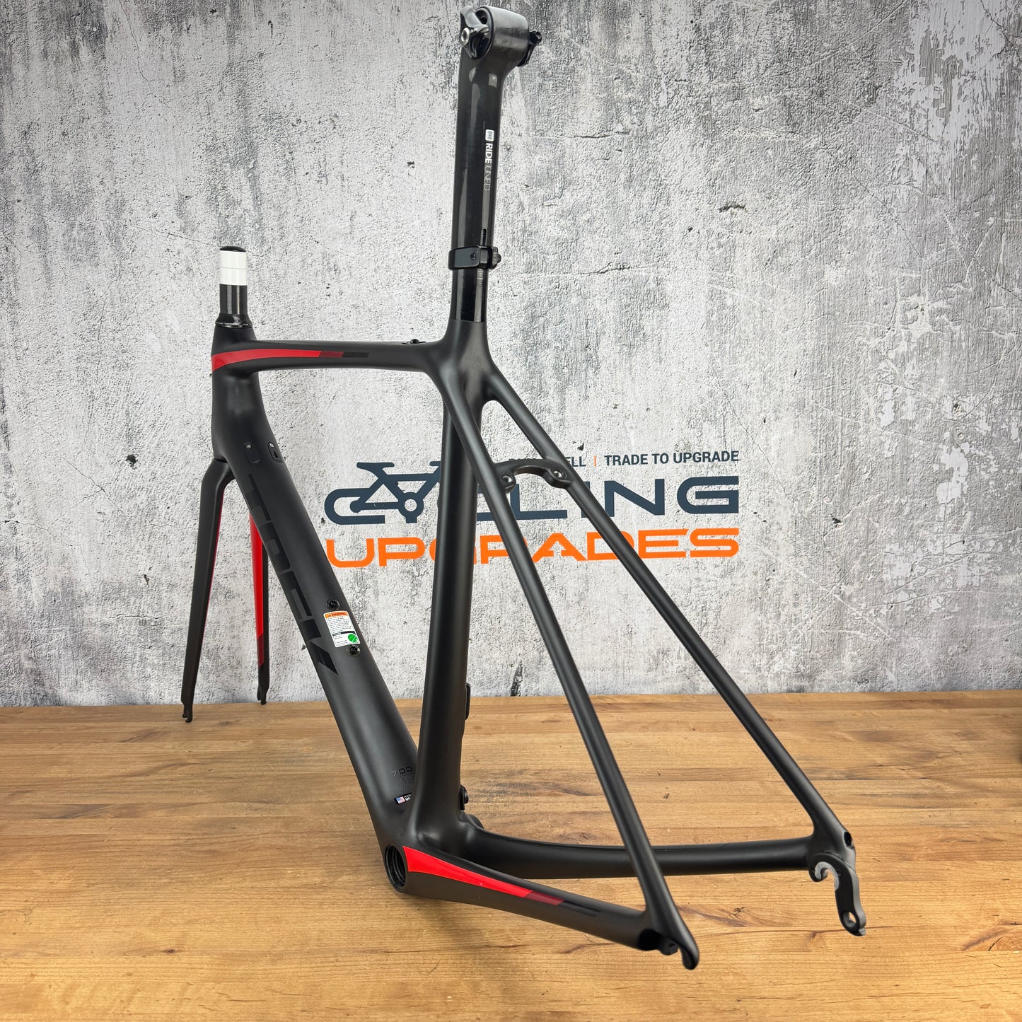 Mint! 2016 Trek Emonda SLR H2 Fit 700 56cm OCLV Carbon Rim Brake Frameset 700c