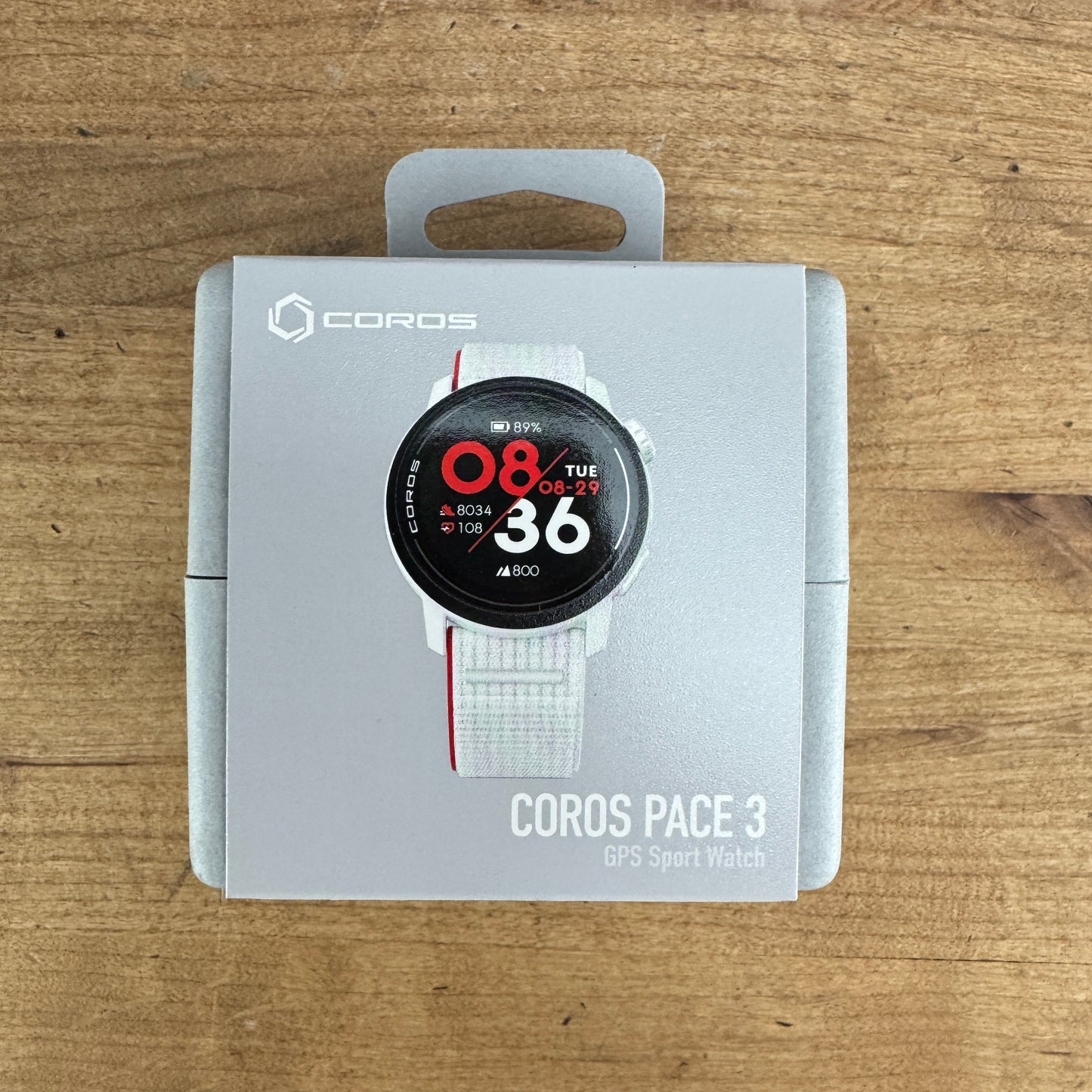 New! Coros Pace 3 GPS Sport Watch Chalk White Nylon Band 39g