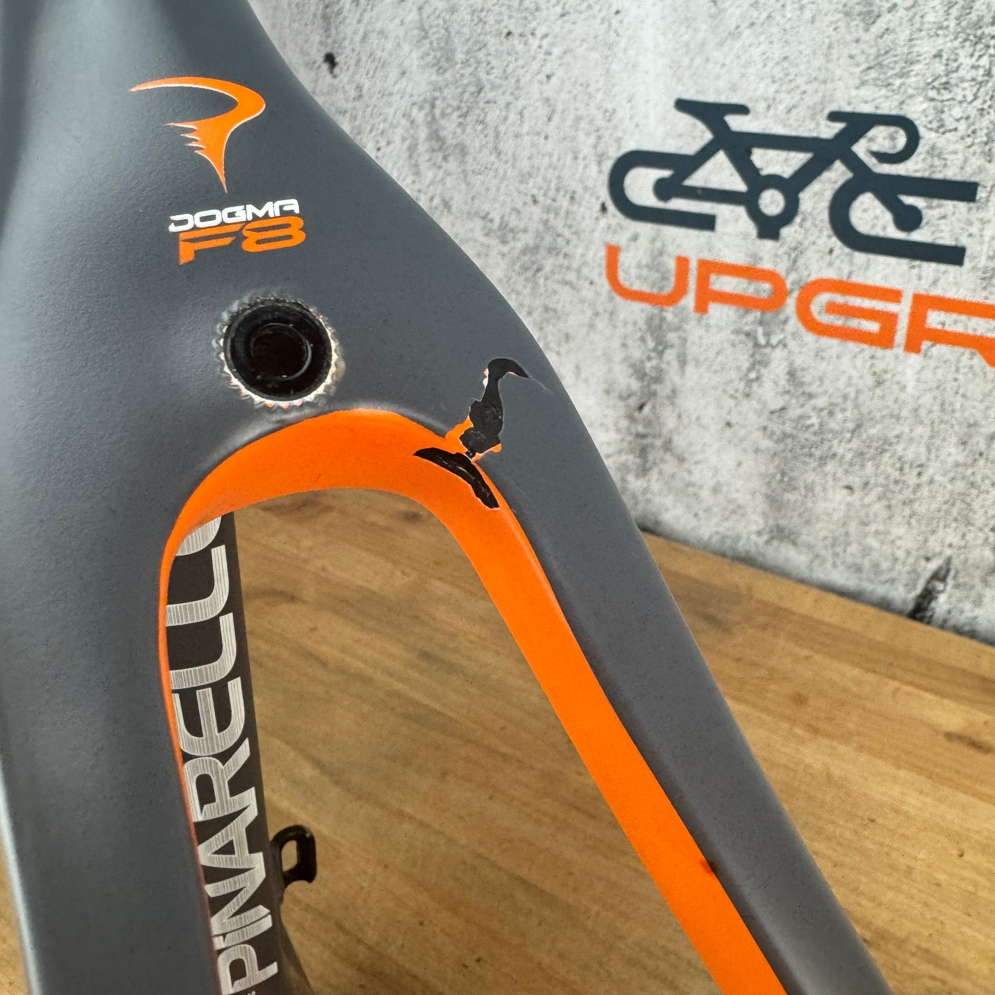2016 Pinarello Dogma F8 56cm Carbon Rim Brake Zwift Edition Frameset (Damaged)