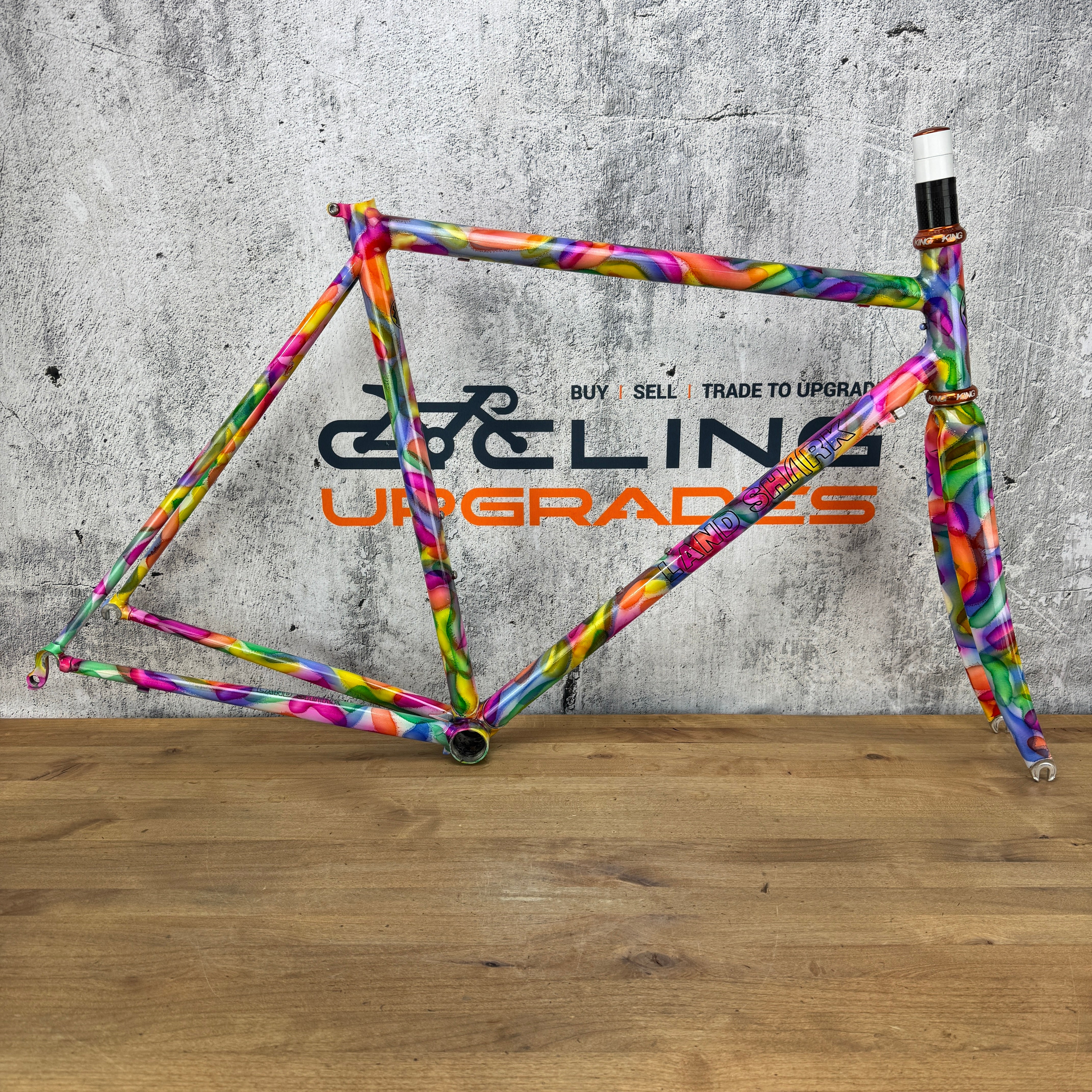 New! Land Shark 54cm Rim Brake Steel Frameset 700c Chris King