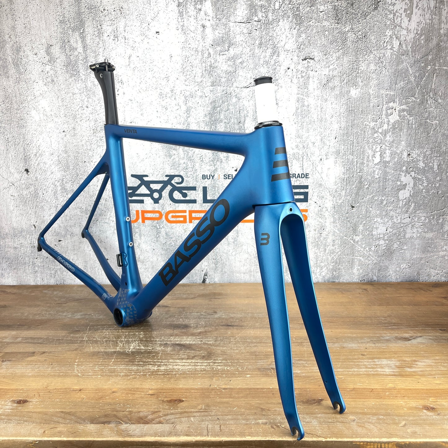 2022 Basso Venta Size 45 (50.5cm TT) Carbon Rim Brake Frameset 700c 1885g