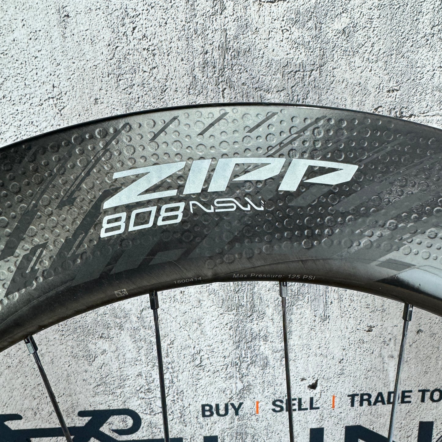 Low Mile! Zipp 808 NSW Carbon Tubeless Disc Rear Wheel 700c 989g