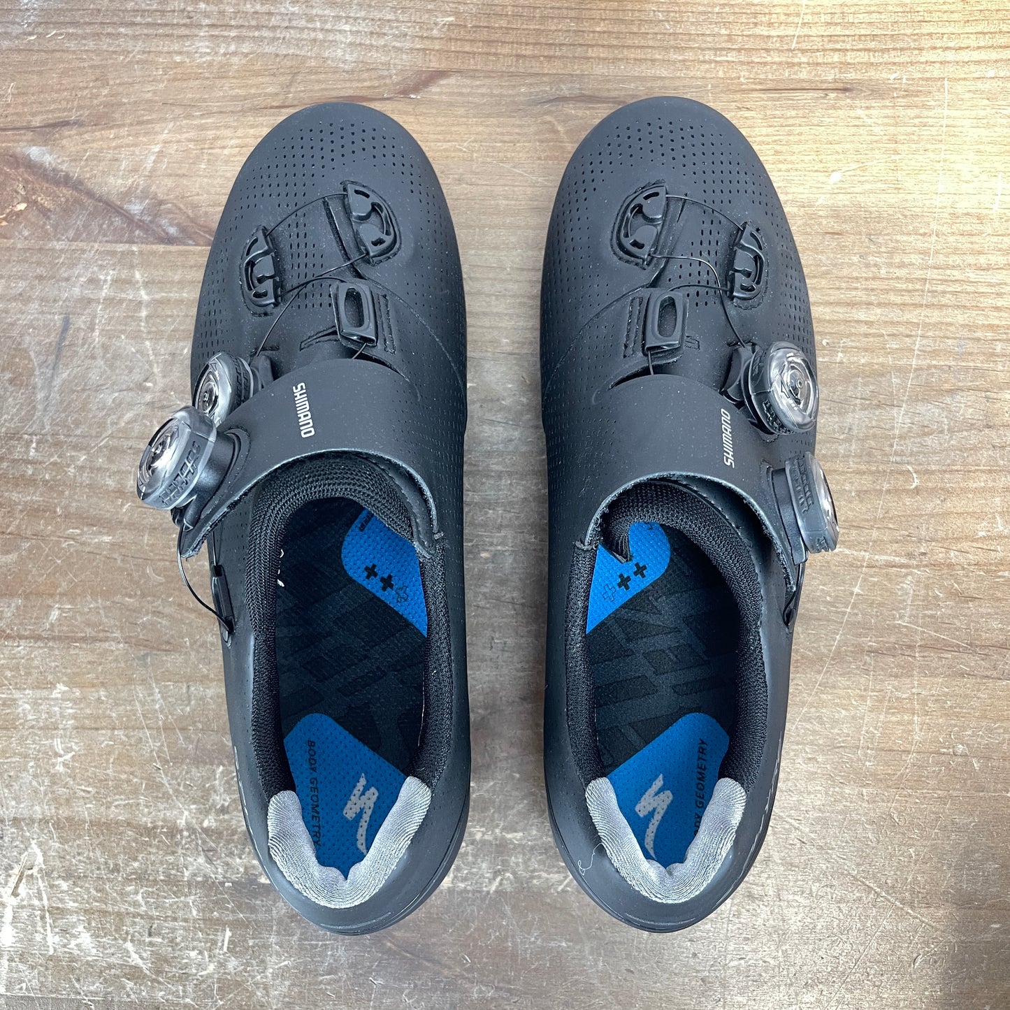 Light Use! Shimano SH-RC901 Wide EU 40 US 6.7 Black Cycling Shoes Cleats 485g