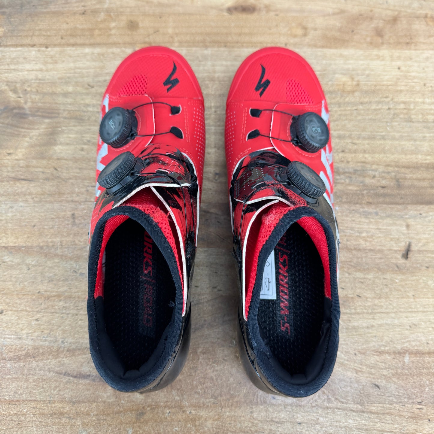 Light Use! Specialized S-Works Ares Road Size 38 EU 3-Bolt Road Cycling Shoes