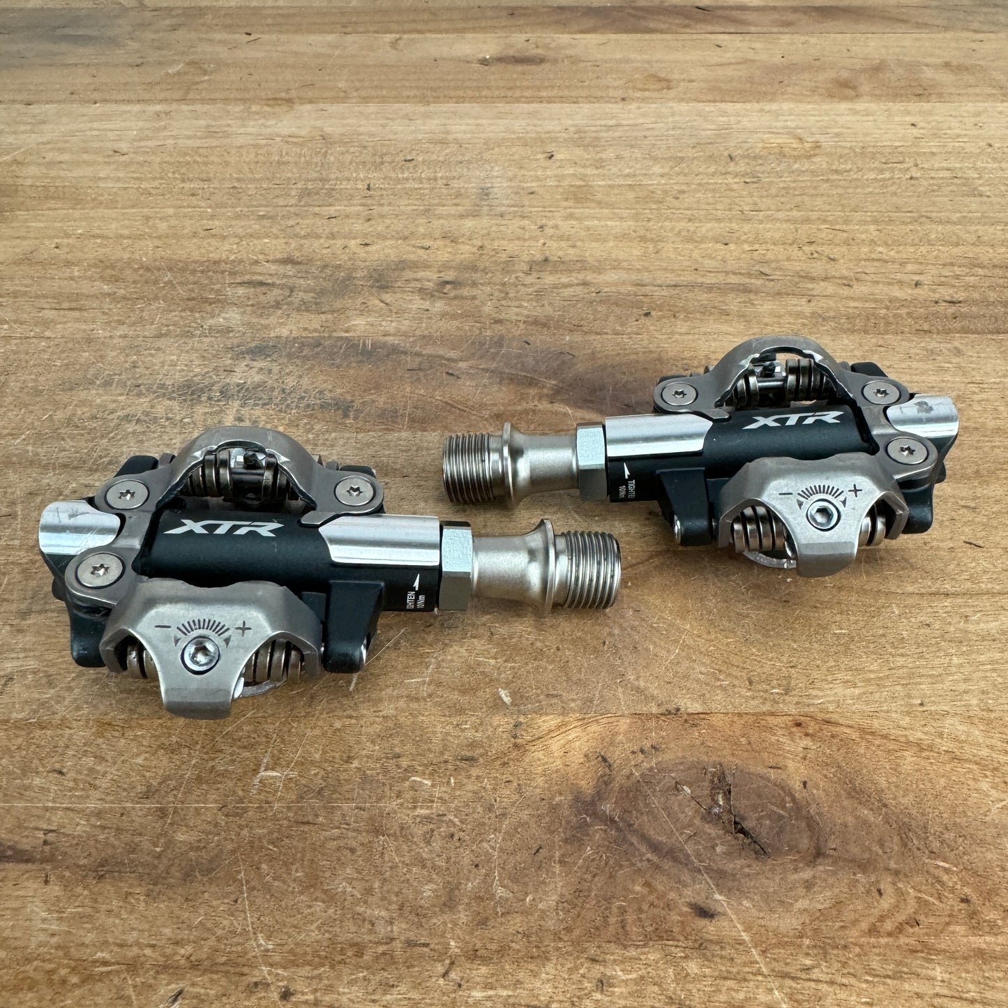 Light Use! Shimano XTR PD-M9100 55mm Axle Clipless Mountain Bike Pedals 300g