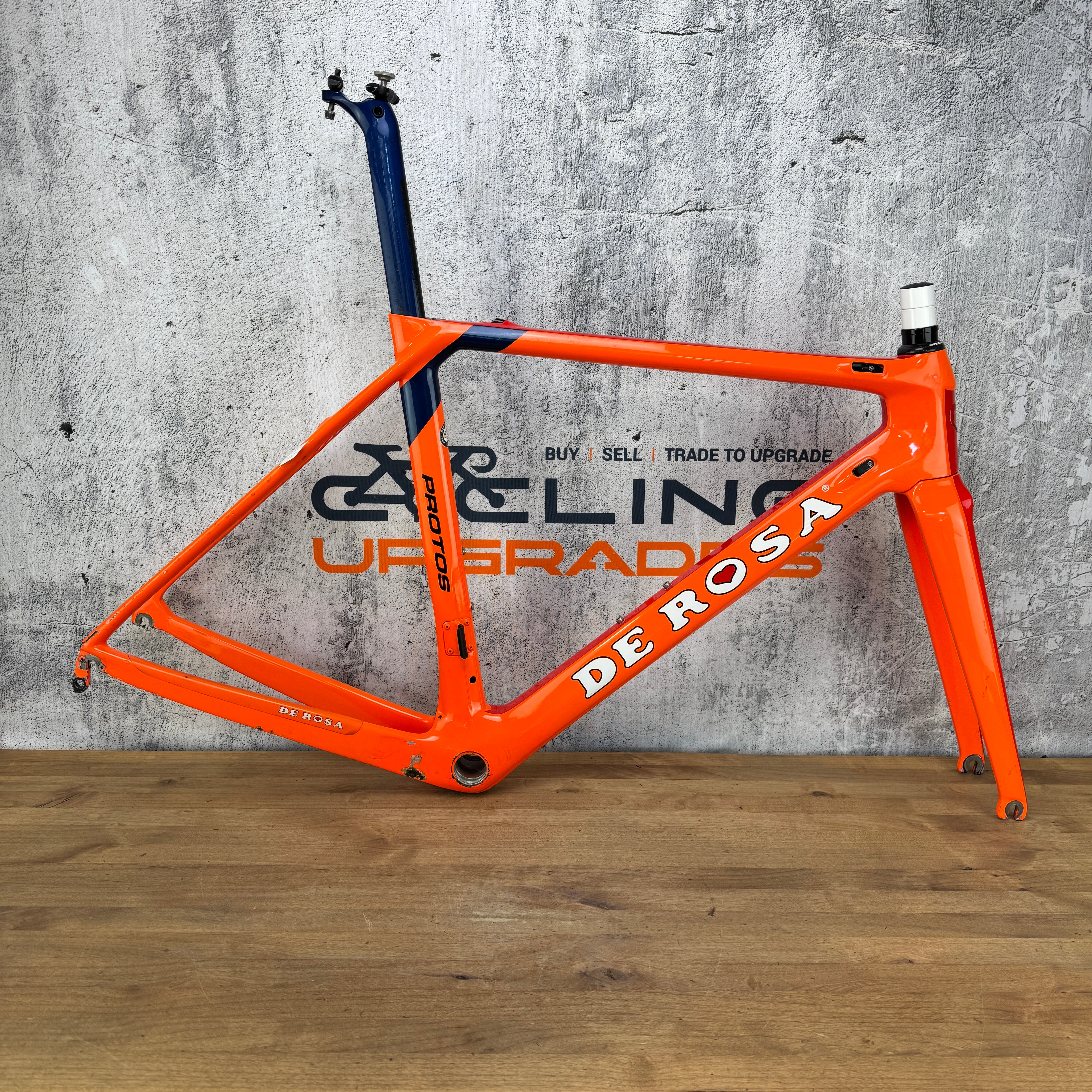 De Rosa Protos Size 49 (53cm TT) Direct Mount Rim Brake Carbon