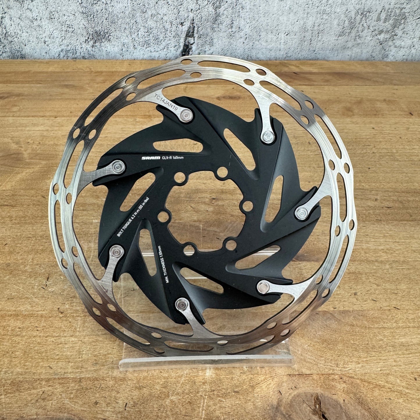 SRAM CLX-R 160mm 6-Bolt Disc Brake Bike Rotor 116g