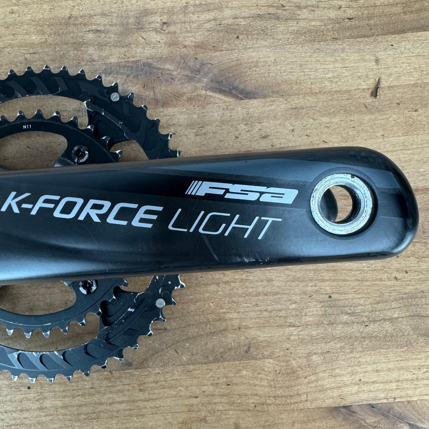 Low Mile! FSA K-Force Light Carbon 386EVO 172.5mm Crankset W/ 52/36T Chainrings