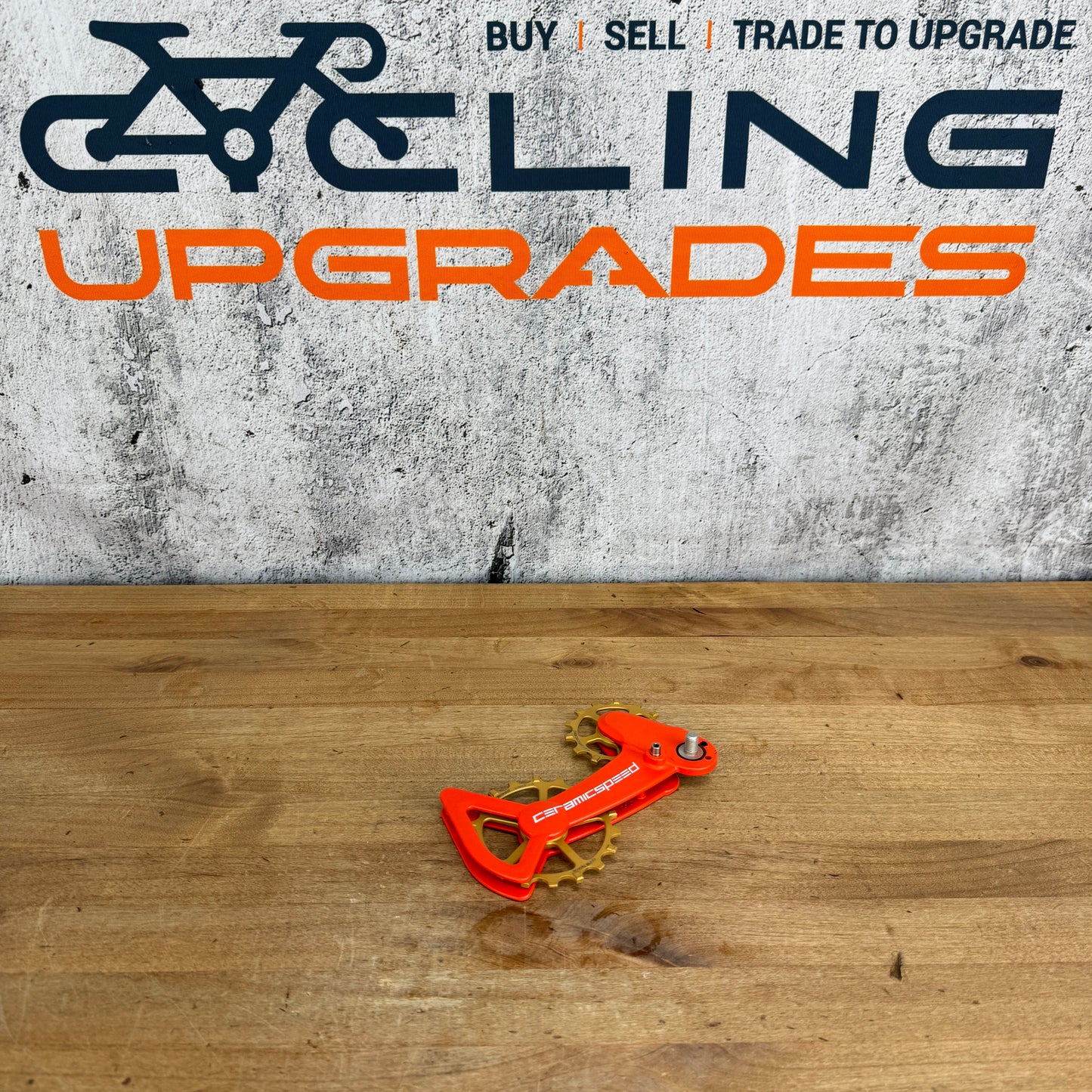 Low Mile! Ceramicspeed OSPW Derailleur Cage For Shimano XT/XTR Orange/Gold