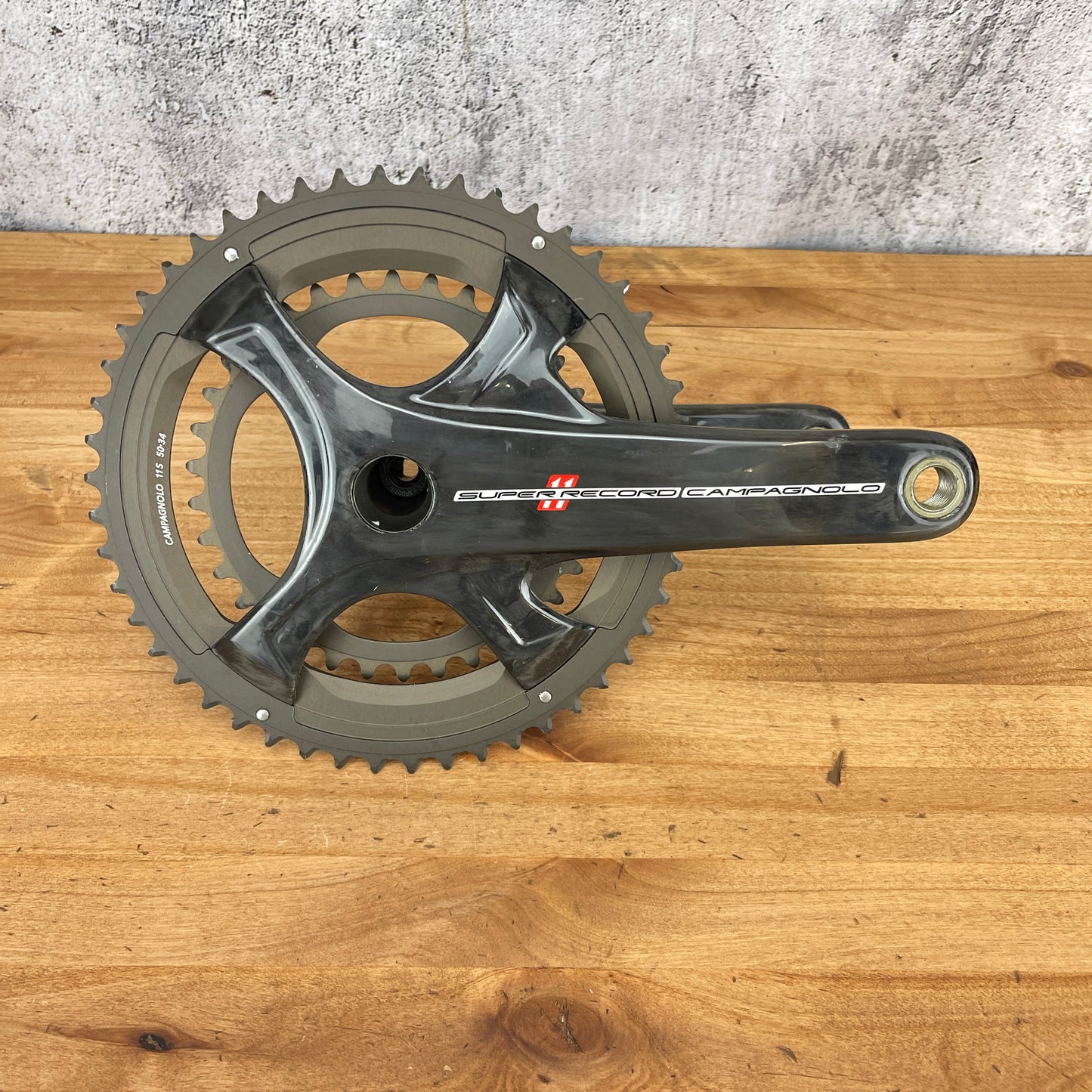 Campagnolo 2015-2017 Super Record 11 50/34t 175mm Carbon Crankset 630g
