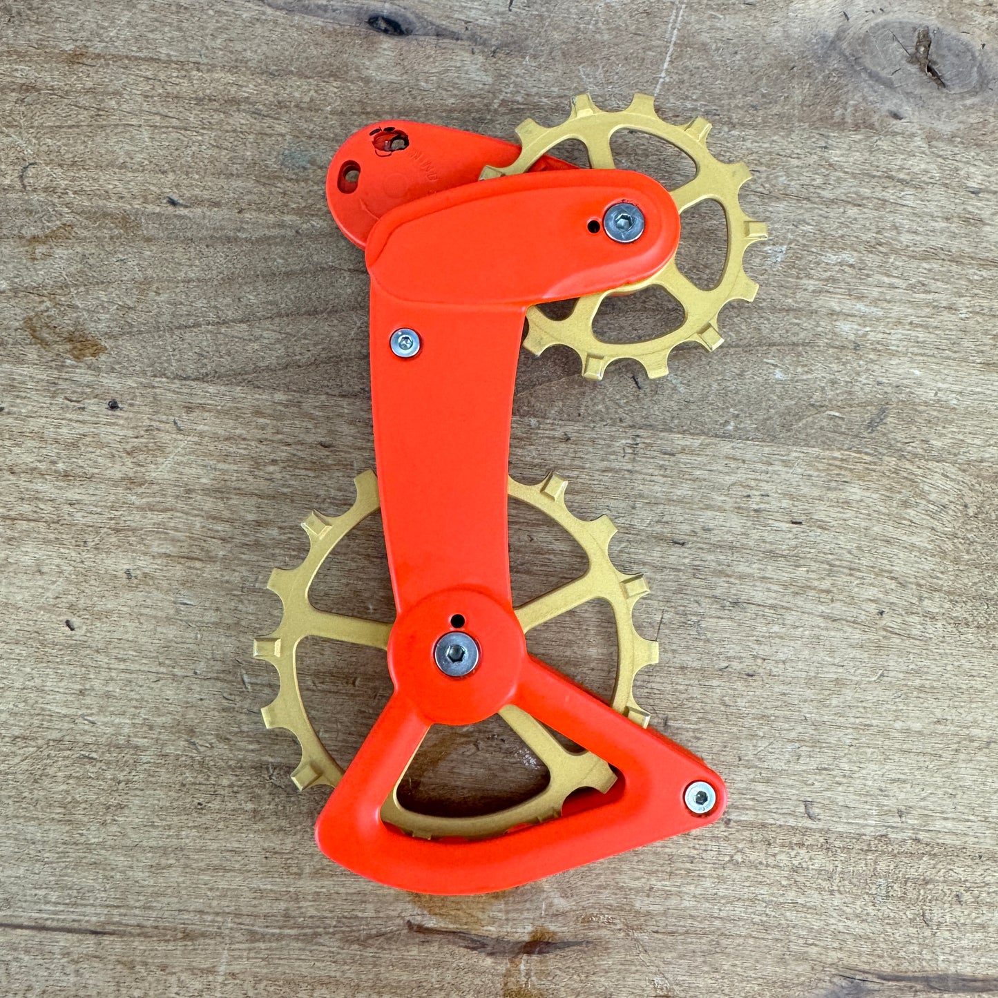 Low Mile! Ceramicspeed OSPW Derailleur Cage For Shimano XT/XTR Orange/Gold