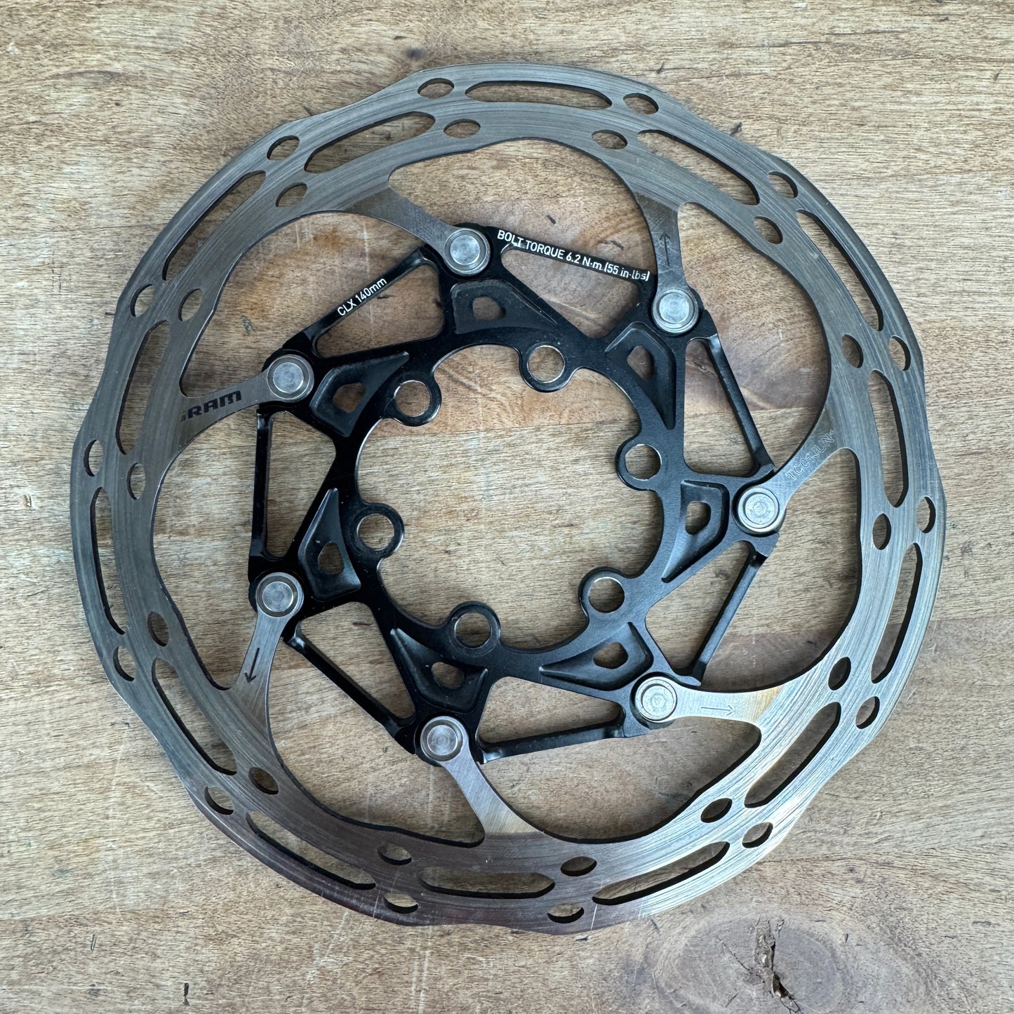 Low Mile! SRAM CLX Centerline 6-Bolt 140mm 1.85mm Bike Disc Brake Rotor 87g