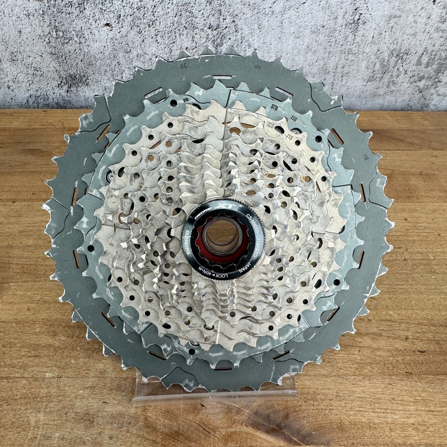 Shimano Deore XT CS-M8000 11-46t 11-Speed Bike Cassette "Typical Wear" 453g