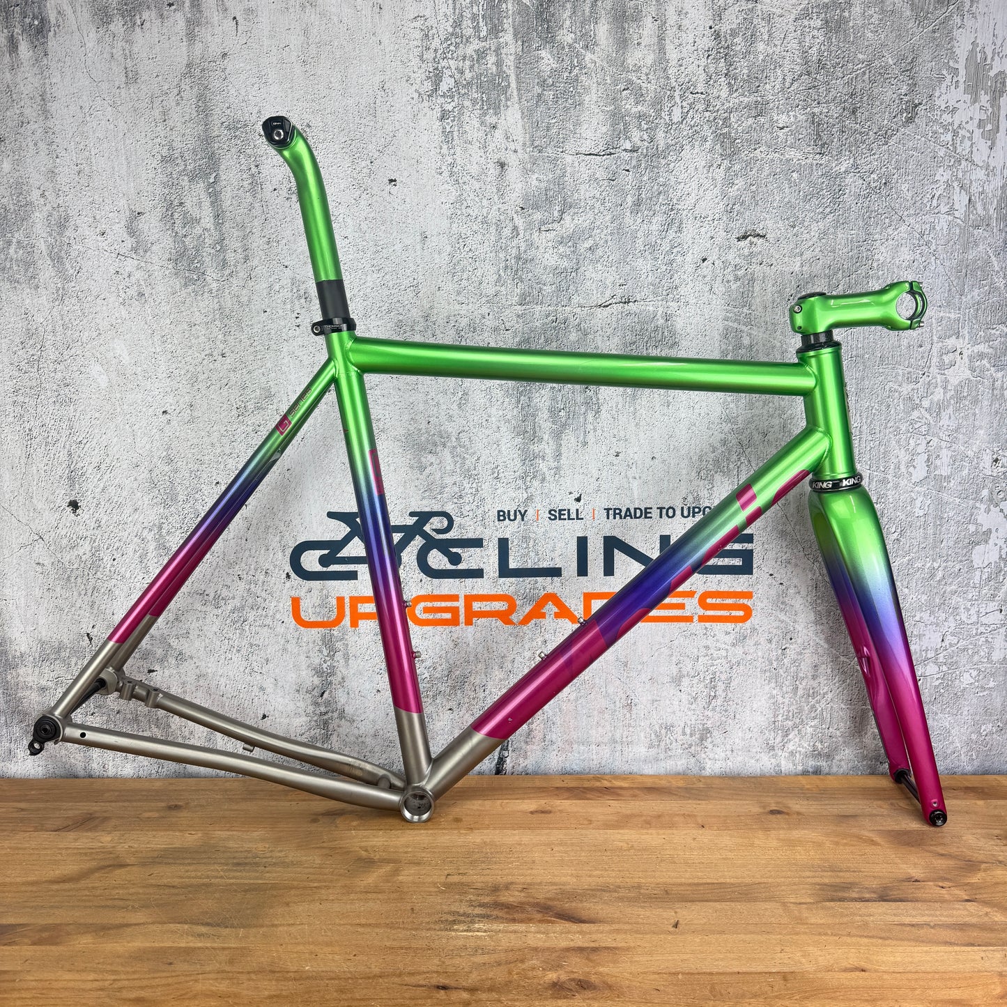 2021 Mosaic GT-1 AR Titanium 56.5cm Enve Chris King Gravel Bike Frameset 700c