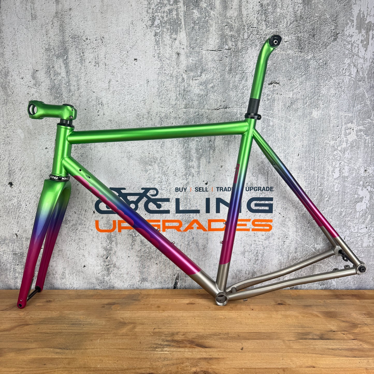 2021 Mosaic GT-1 AR Titanium 56.5cm Enve Chris King Gravel Bike Frameset 700c