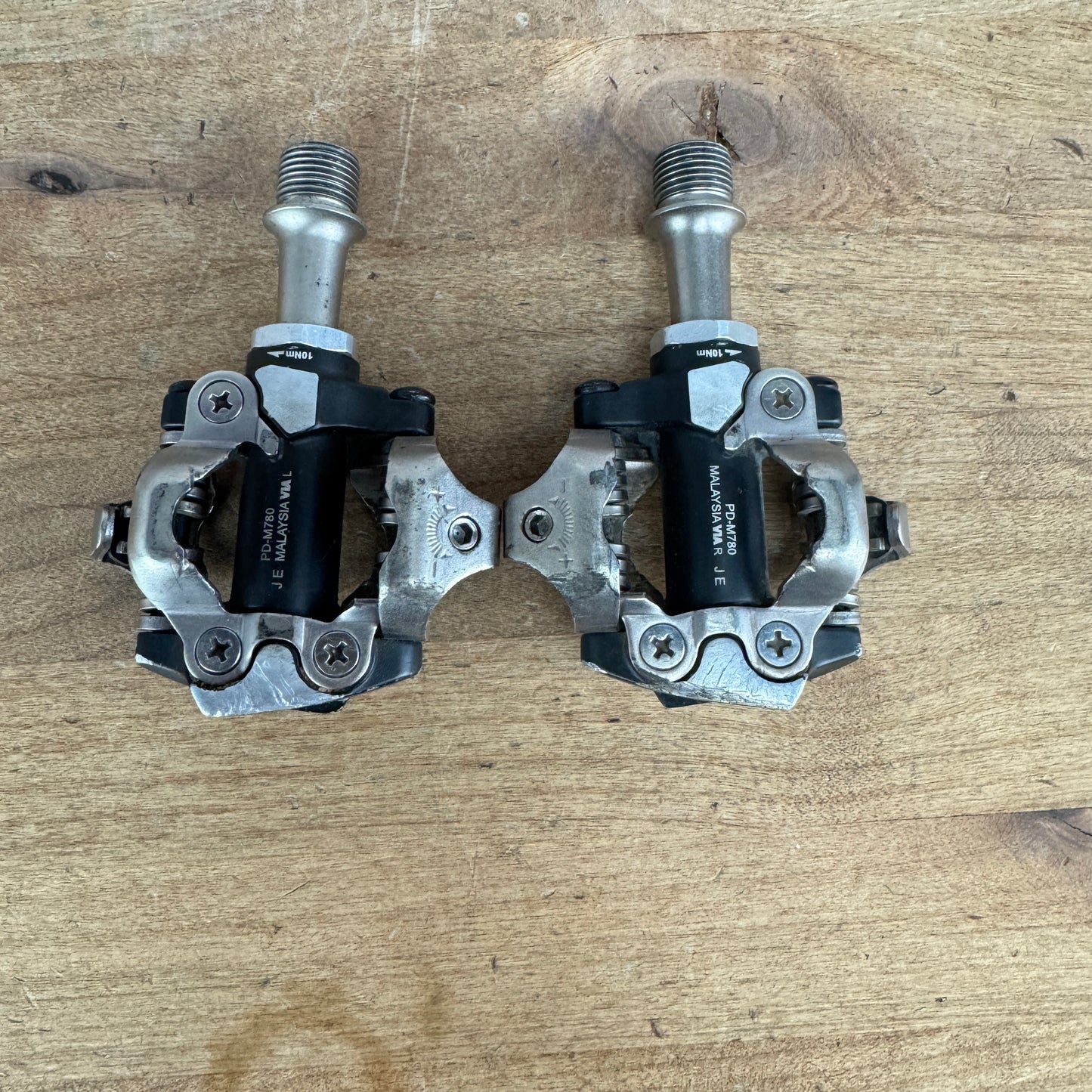 Low Mile! Shimano Deore XT PD-M780 Steel Spindle Clipless MTB Bike Pedals 339g