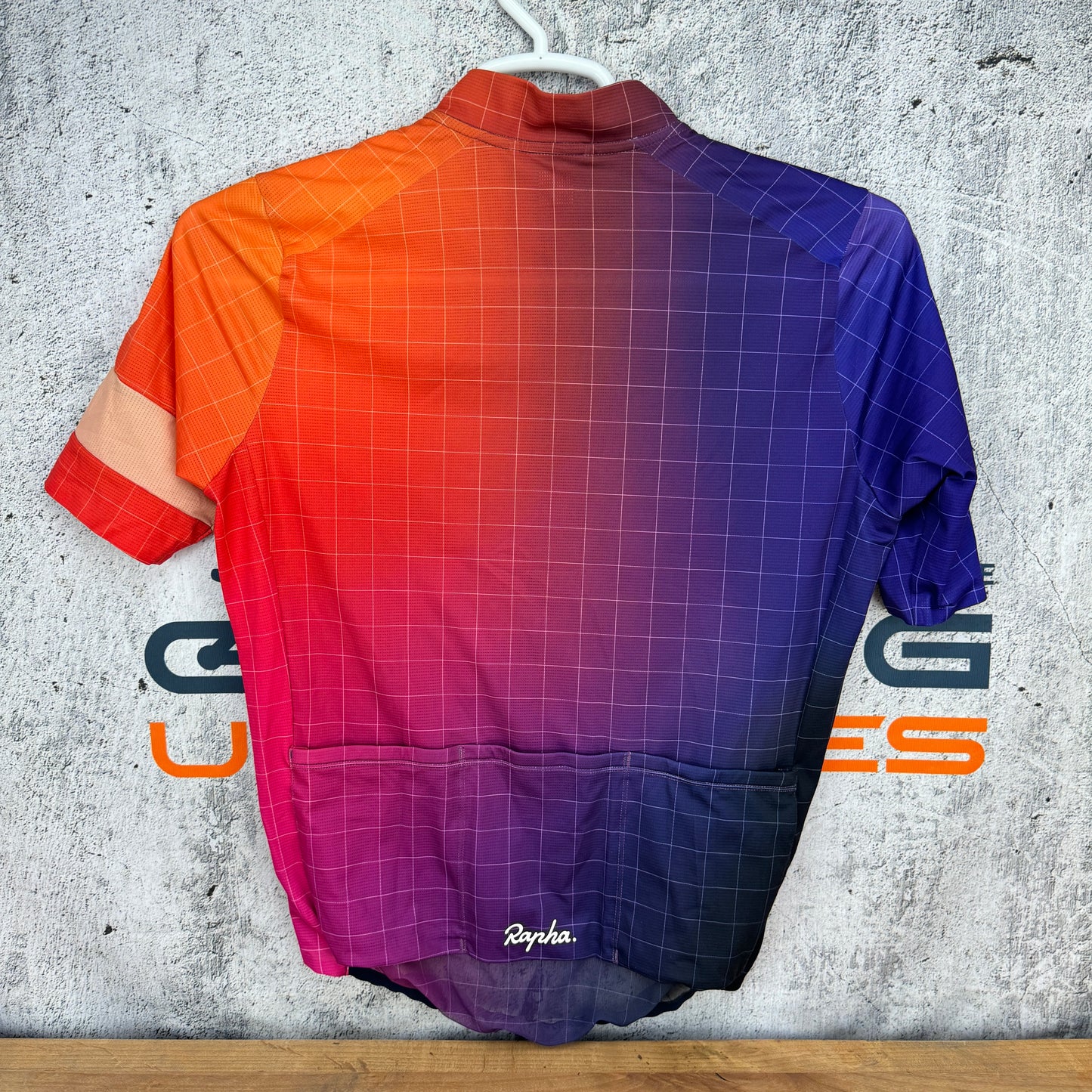 New! Rapha Classic Flyweight Print Men's Medium Short Sleeve Fade Cycling Jersey