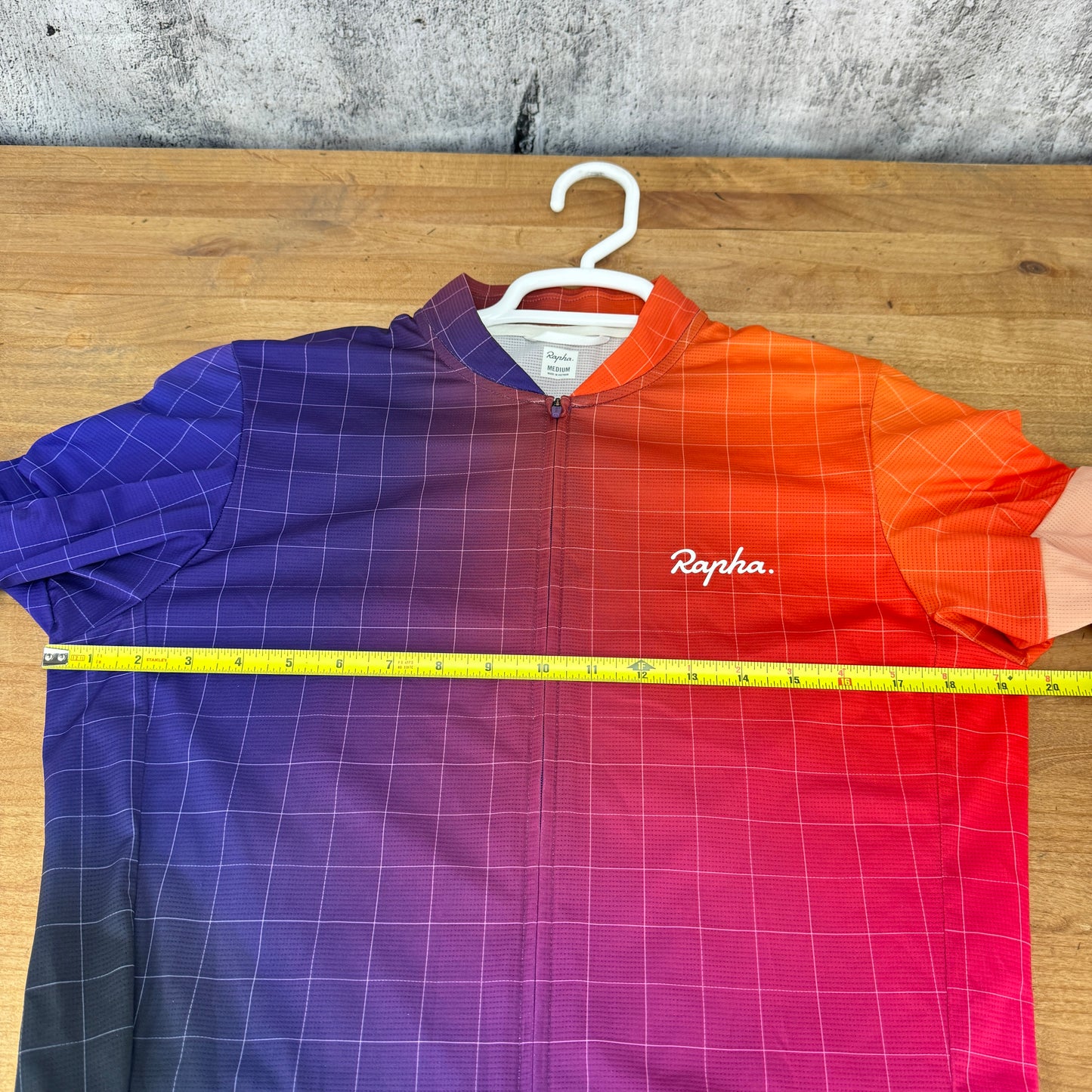 New! Rapha Classic Flyweight Print Men's Medium Short Sleeve Fade Cycling Jersey