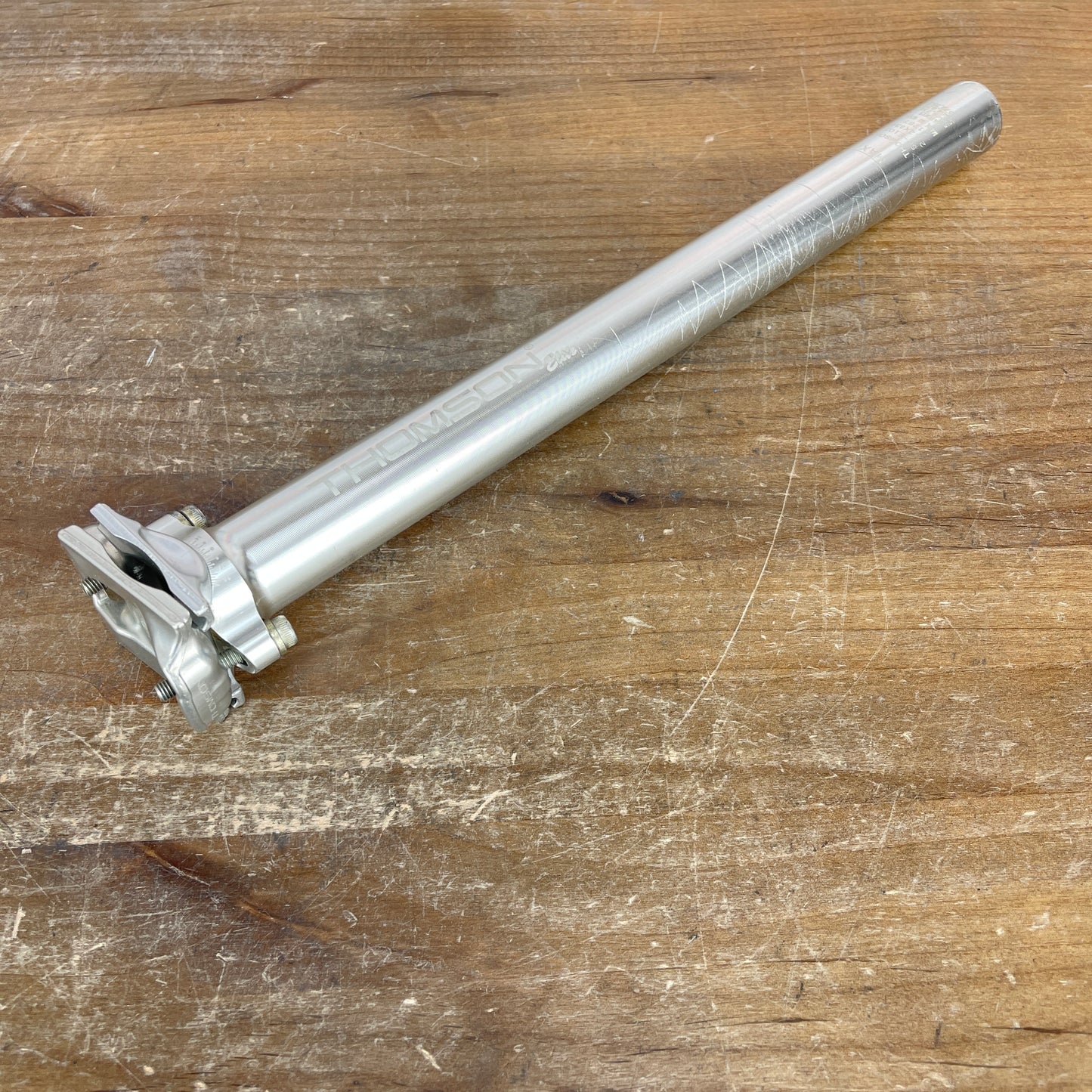 Thomson Elite Zero Offset Silver 27.2mm x 330mm Alloy Road Bike Seatpost 232g