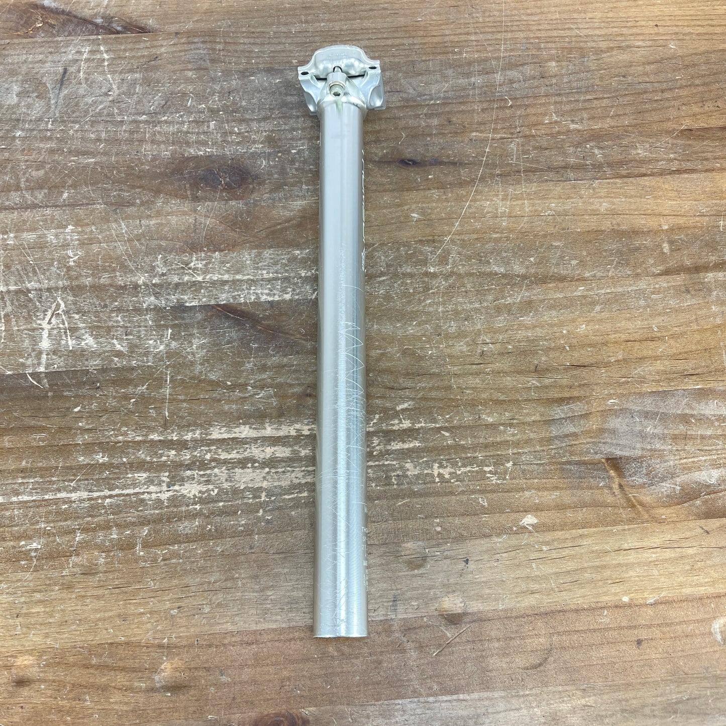 Thomson Elite Zero Offset Silver 27.2mm x 330mm Alloy Road Bike Seatpost 232g