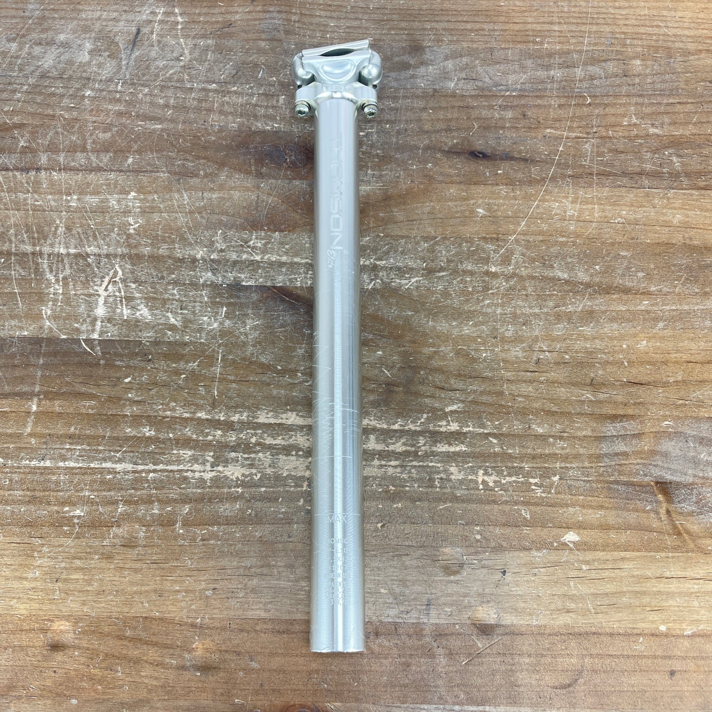 Thomson Elite Zero Offset Silver 27.2mm x 330mm Alloy Road Bike Seatpost 232g