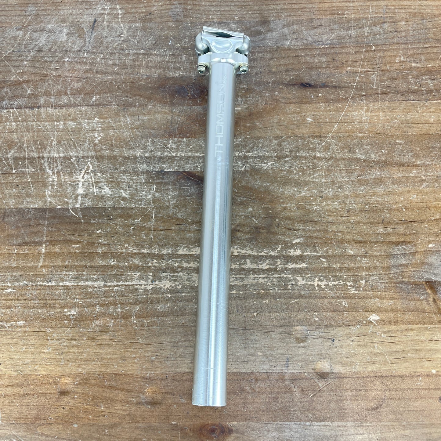 Thomson Elite Zero Offset Silver 27.2mm x 330mm Alloy Road Bike Seatpost 232g