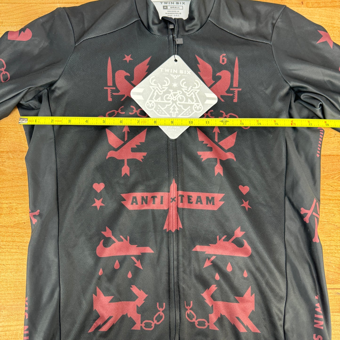New! Twin Six The Anti-Team Long Sleeve Thermal Men's Small Cycling Jersey