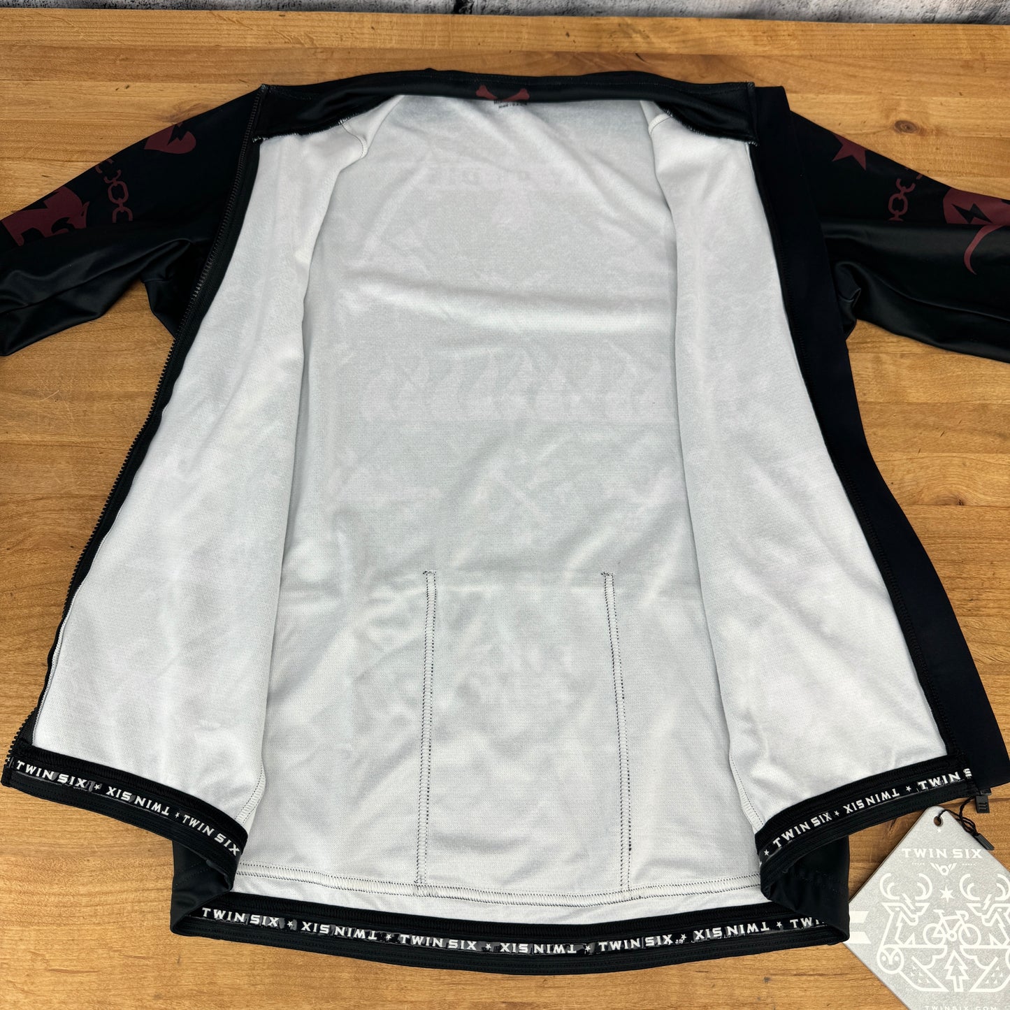 New! Twin Six The Anti-Team Long Sleeve Thermal Men's Small Cycling Jersey