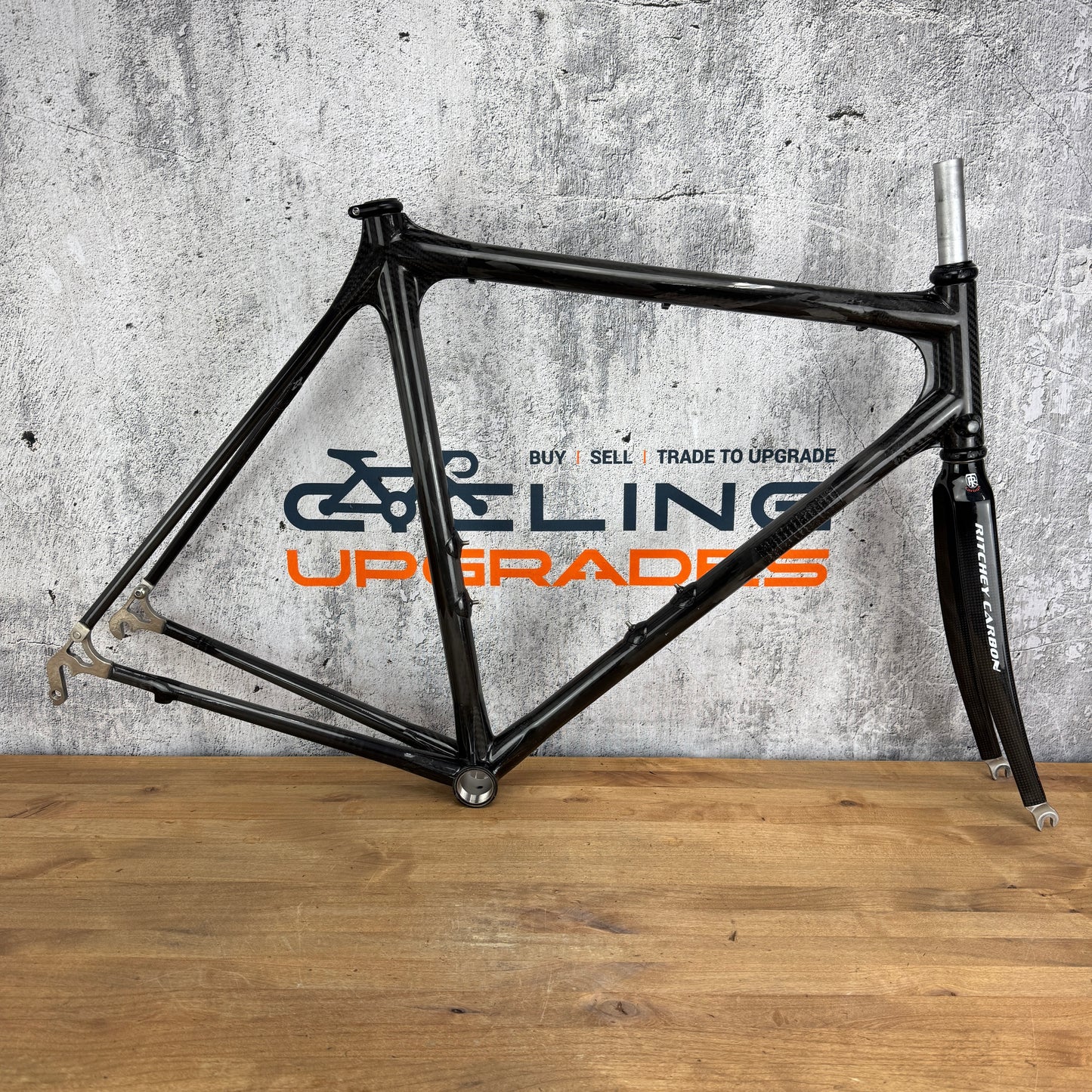 Vintage! Calfee Tetra Classic 54cm Carbon Frameset Ritchey Fork Chris King 1811g