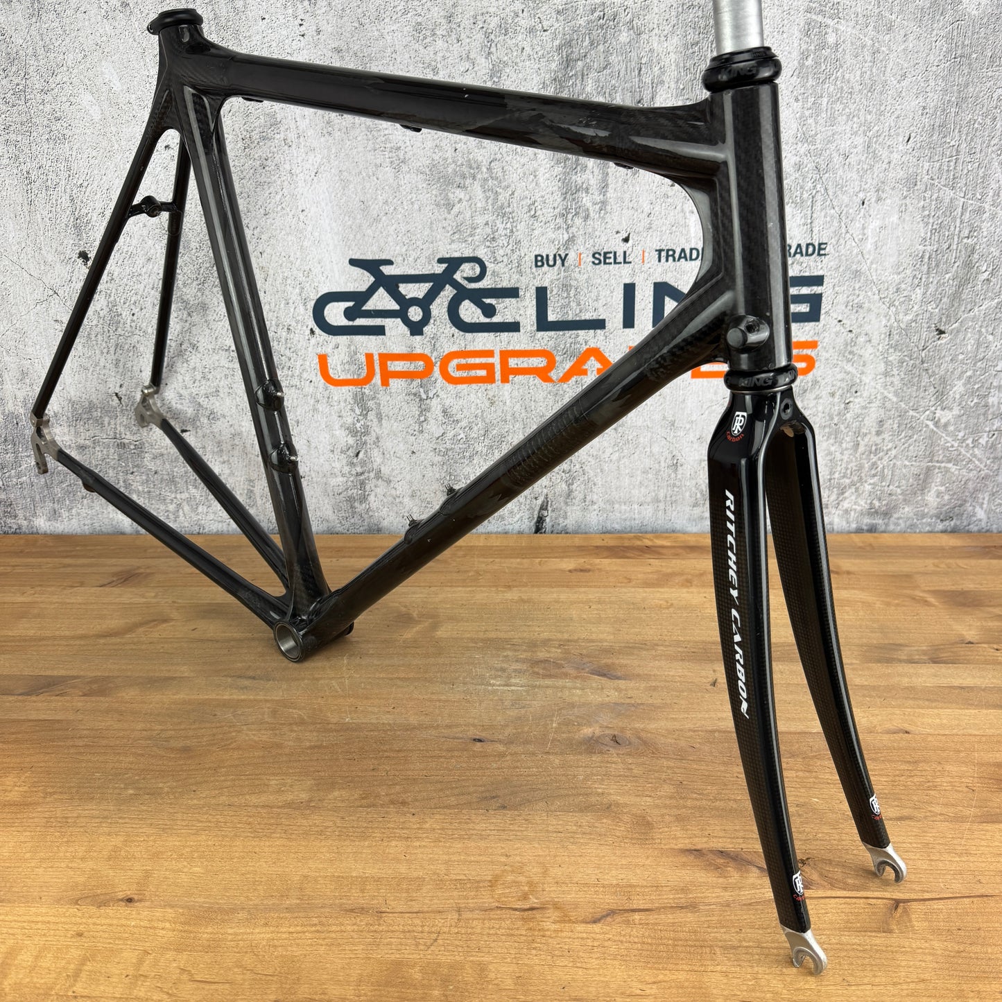 Vintage! Calfee Tetra Classic 54cm Carbon Frameset Ritchey Fork Chris King 1811g