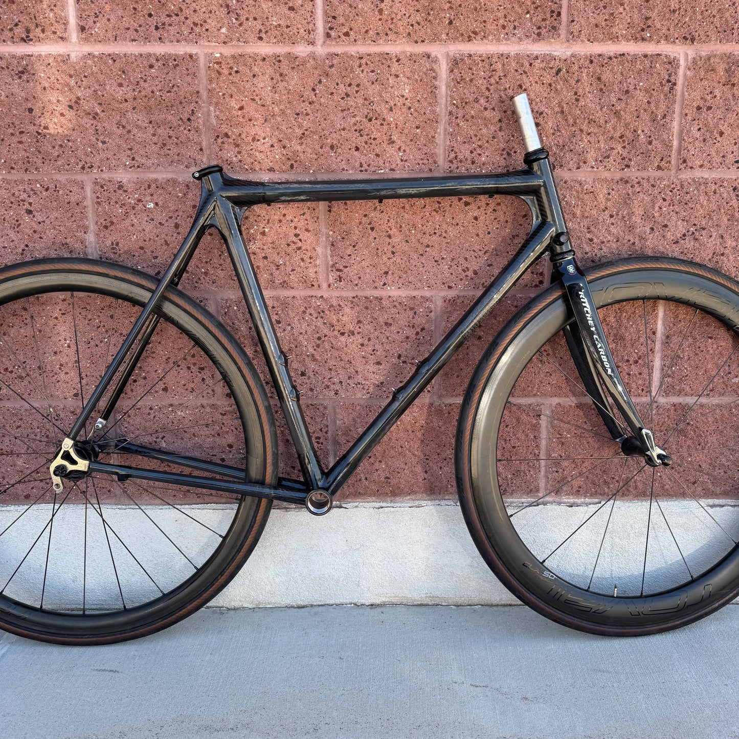 Vintage! Calfee Tetra Classic 54cm Carbon Frameset Ritchey Fork Chris King 1811g