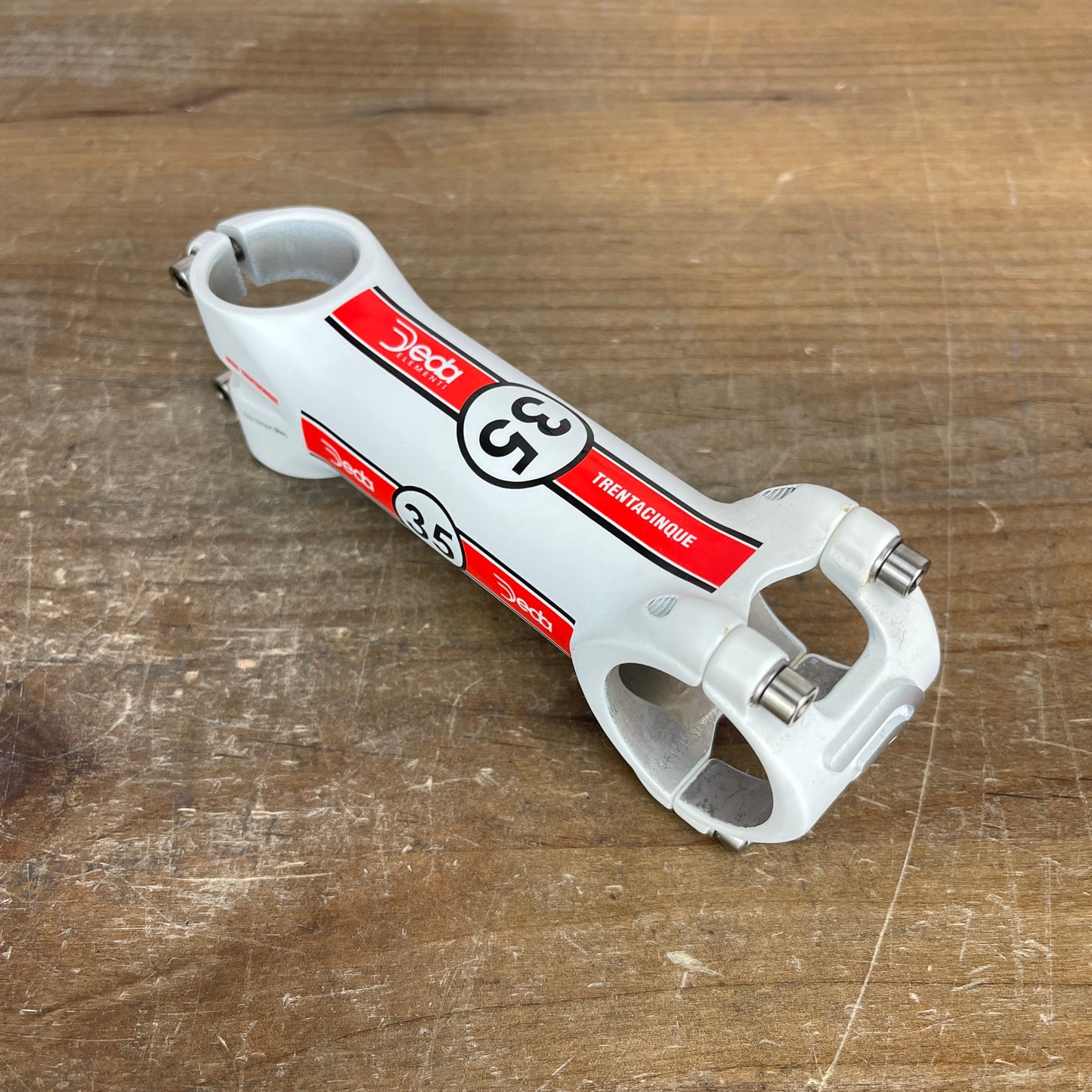 Deda Elementi Trentacinque M35 110mm ±8 Degree White Alloy 35mm Stem 129g
