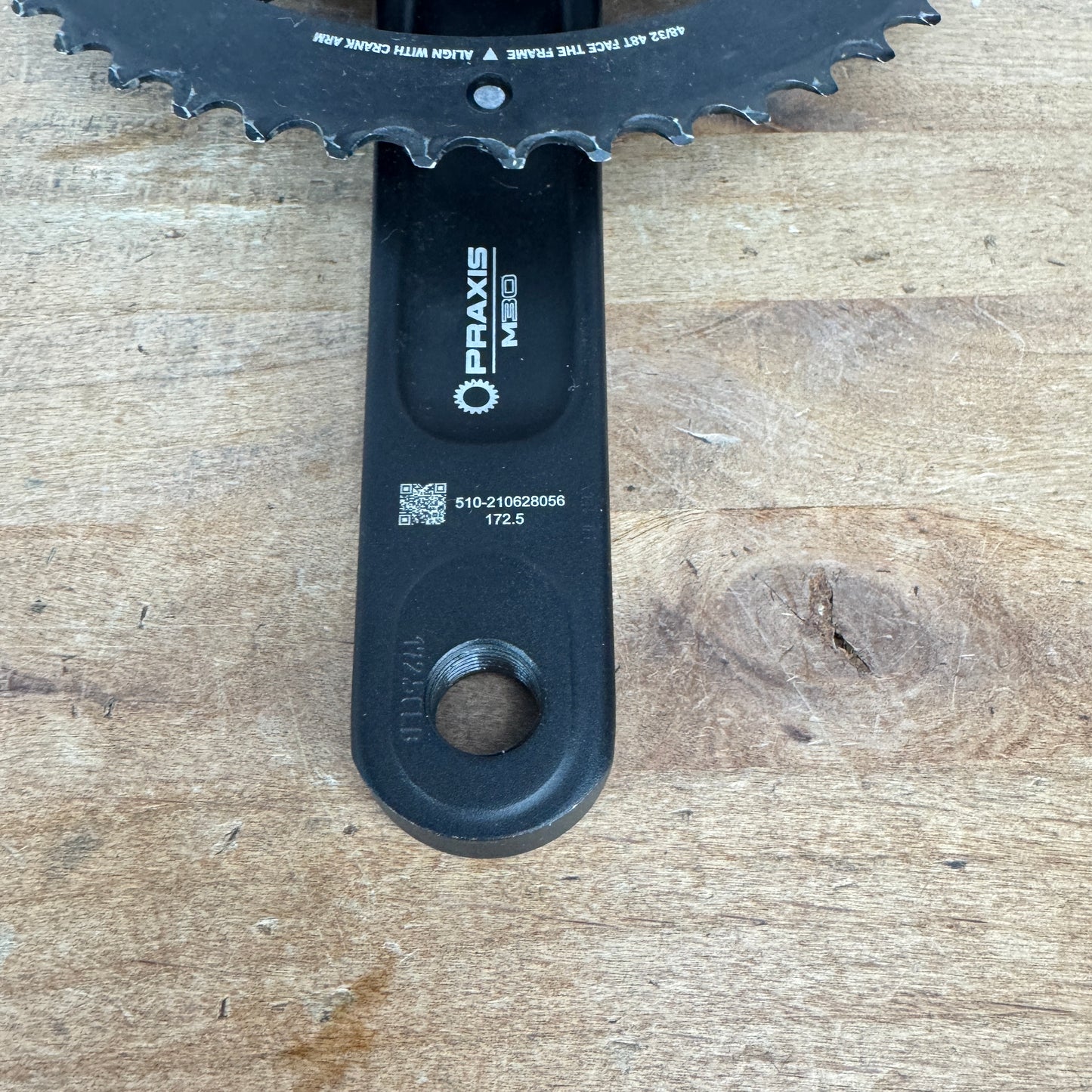 PraxisWorks Alba 172.5mm 48/32t 10-12 Speed Alloy LevaTime II X-Ring Crankset
