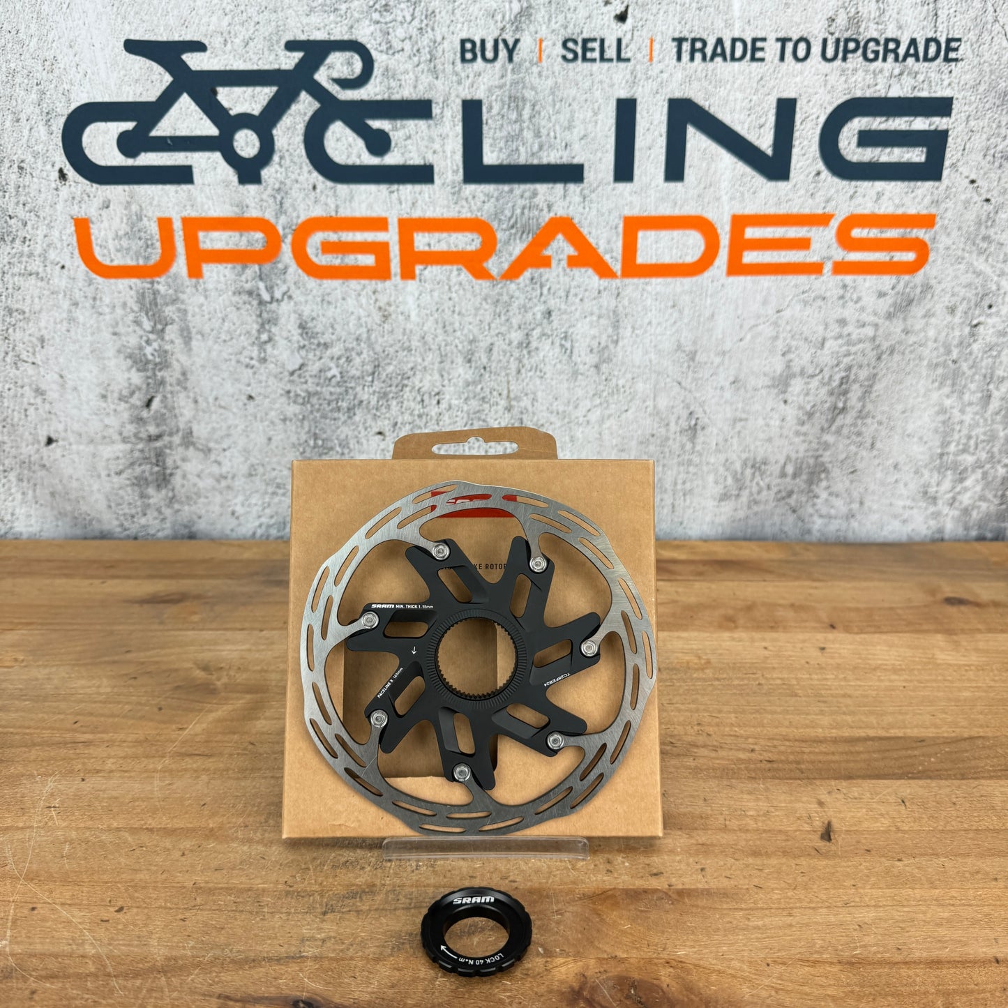 New! 2024 SRAM Paceline X 160mm Center Lock Disc Brake Rotor 160g