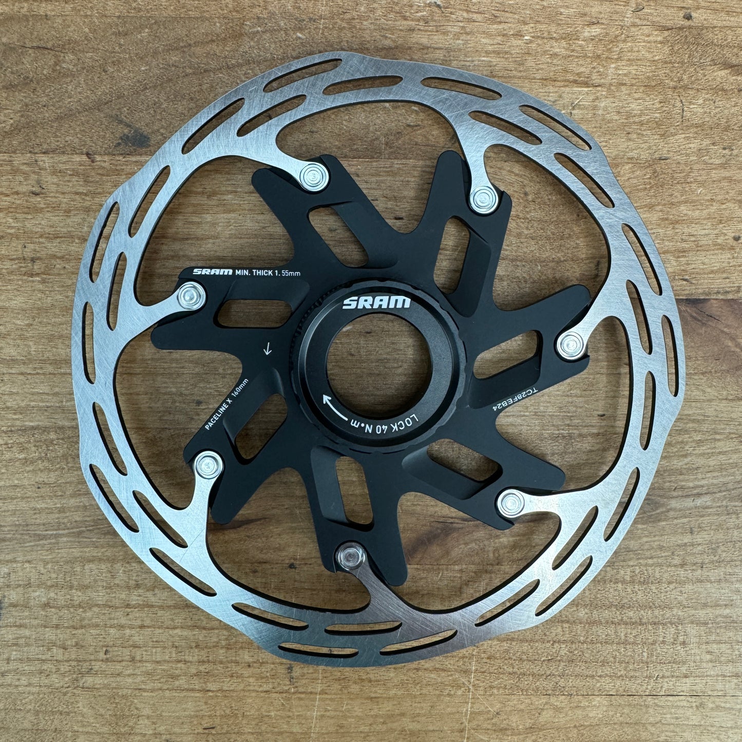 New! 2024 SRAM Paceline X 160mm Center Lock Disc Brake Rotor 160g