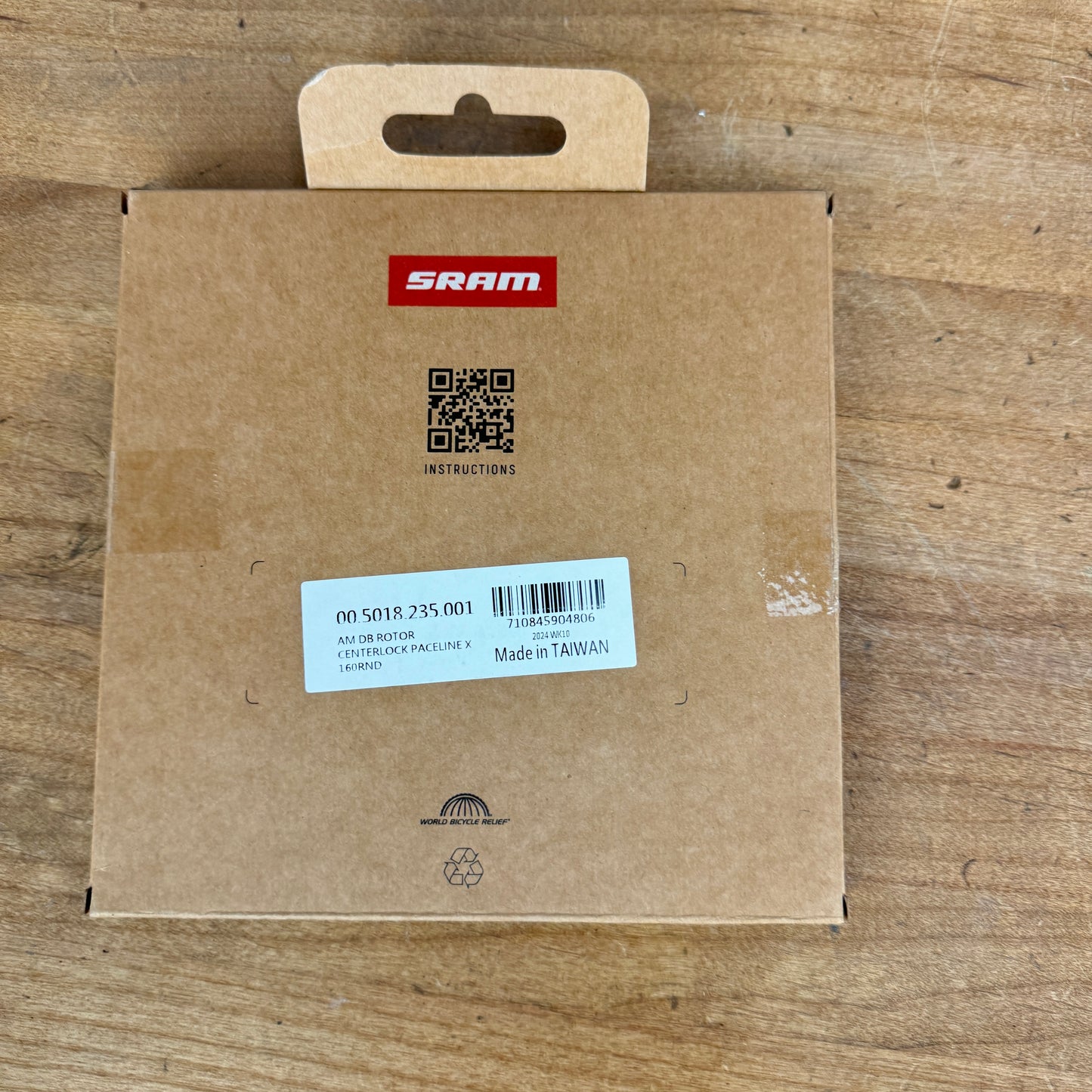 New! 2024 SRAM Paceline X 160mm Center Lock Disc Brake Rotor 160g