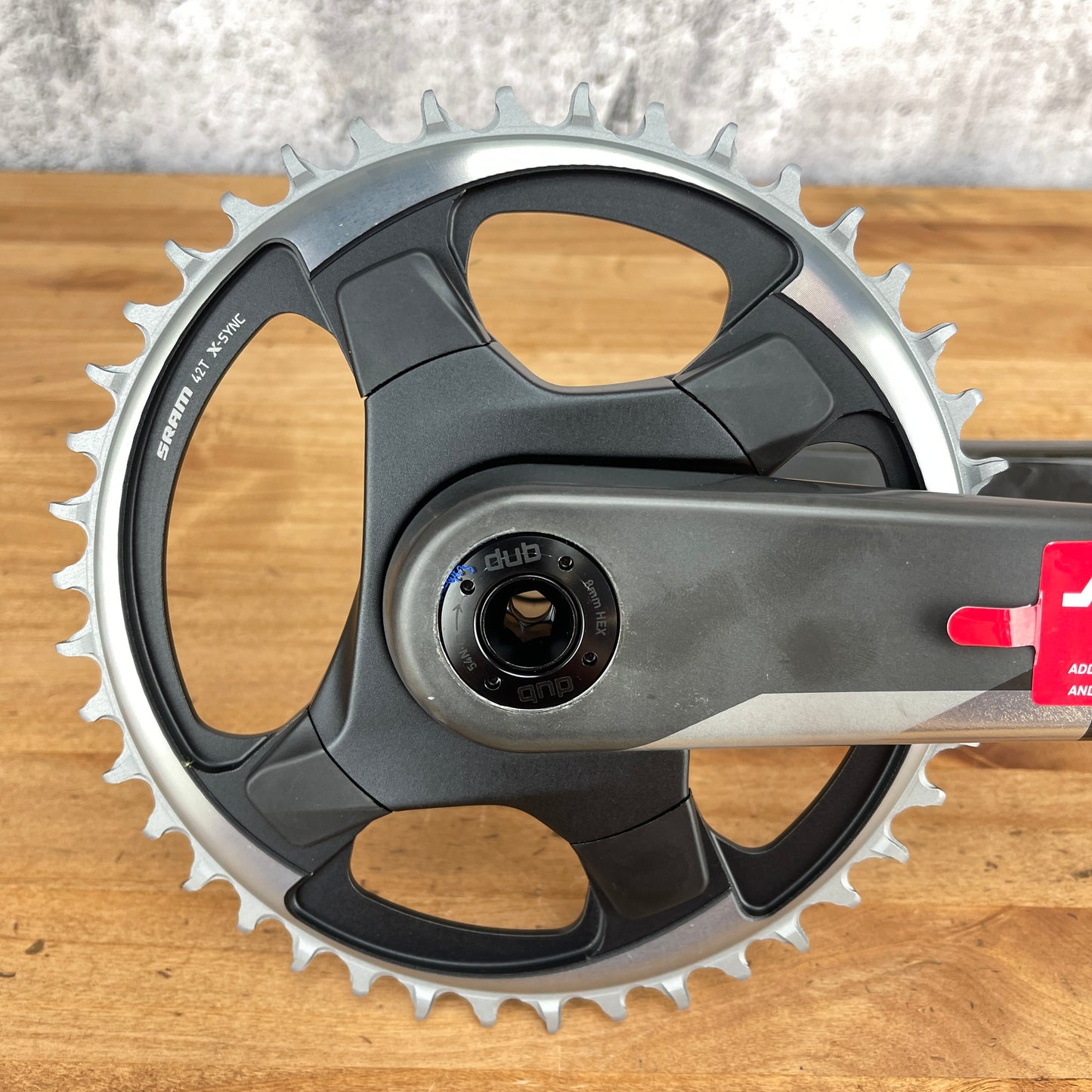 New! SRAM Red AXS DUB 170mm X-Sync 1X 42t 12-Speed Carbon Crankset 510g