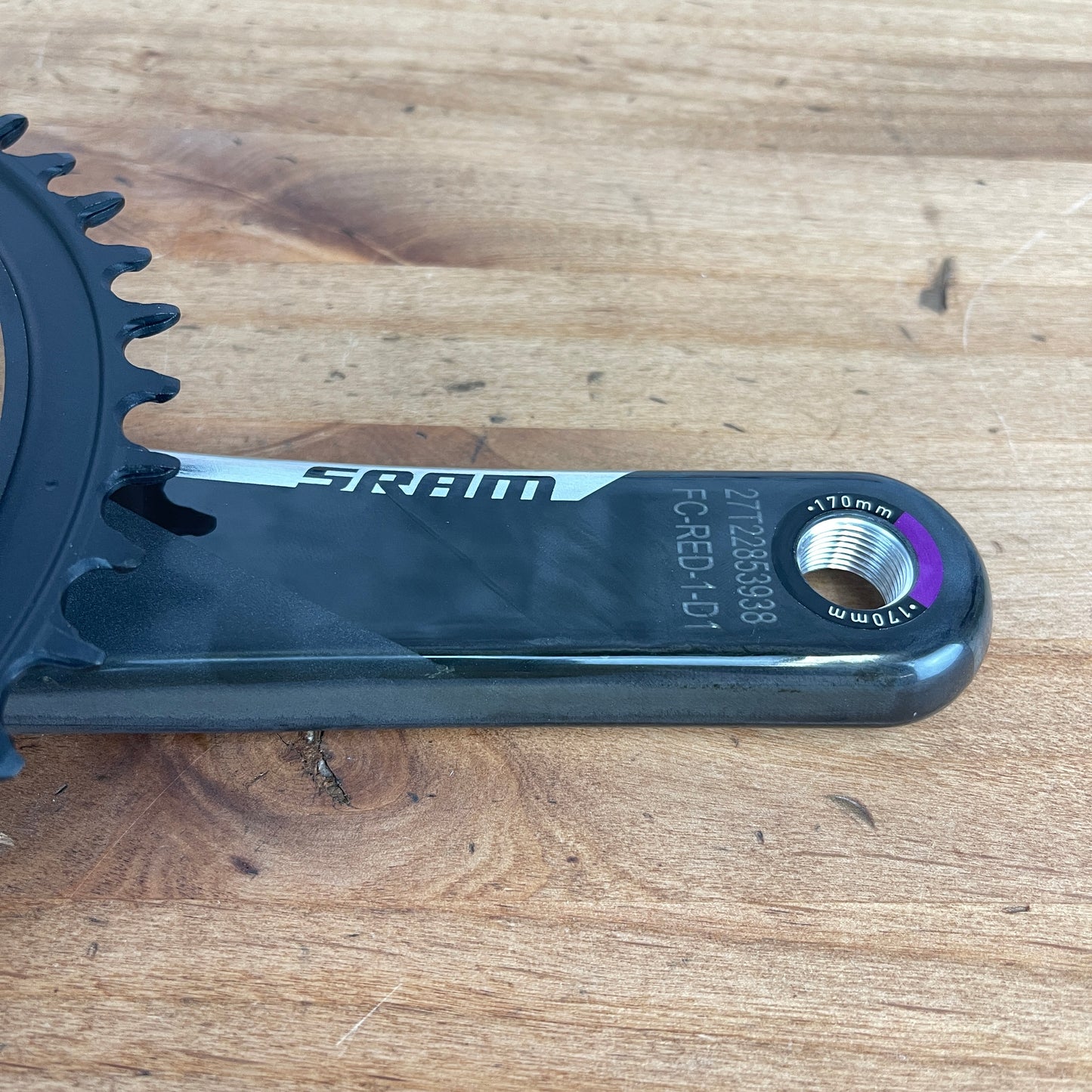 New! SRAM Red AXS DUB 170mm X-Sync 1X 42t 12-Speed Carbon Crankset 510g