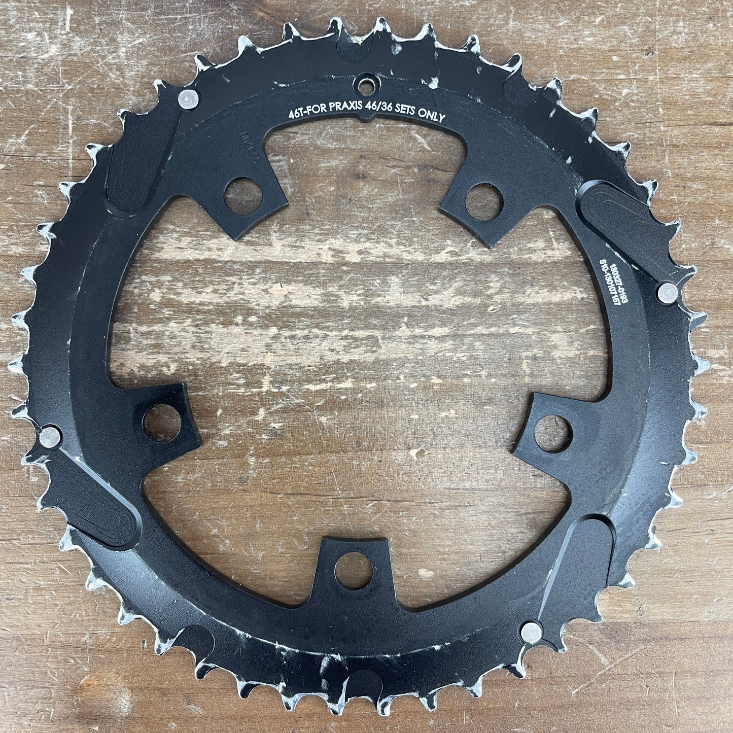 PraxisWorks Leva Time 46/36t 5-Bolt 110 BCD Road Bike Pair 2x Chainrings 142g