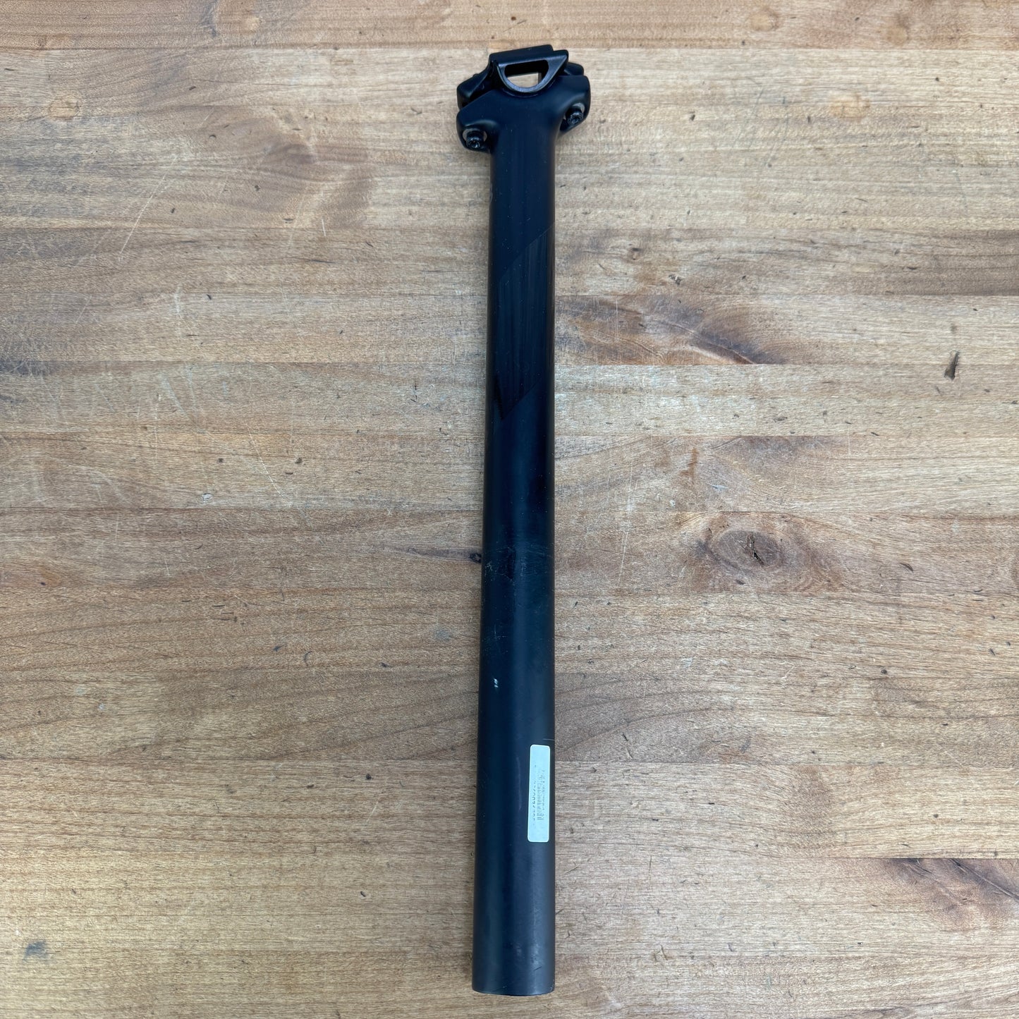 Low Mile! Black Inc 400mm x 31.6mm Zero Setback Carbon Bike Seatpost 206g