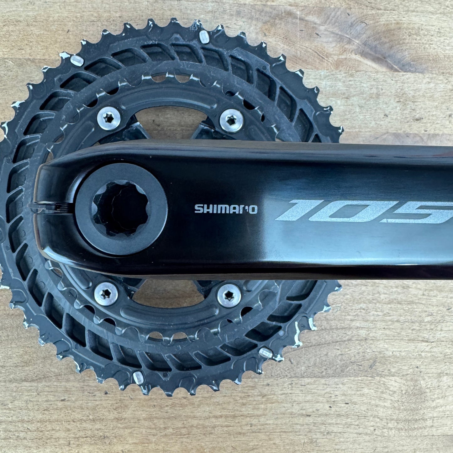 Low Mile Shimano 105 FC-R7100 175mm 50/34t 12-Speed Alloy Crankset w/ Chainrings