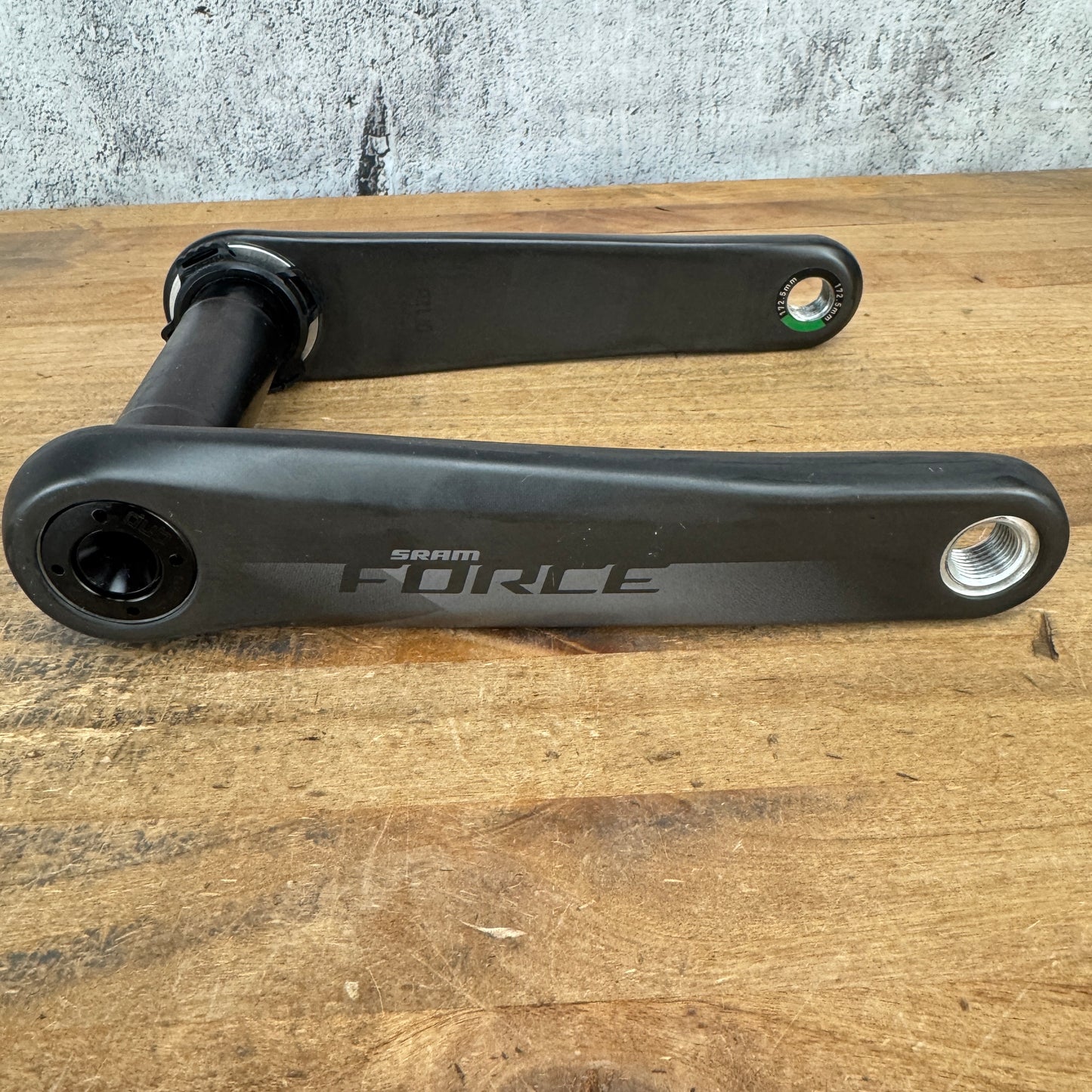Low Mile SRAM Force AXS D1 172.5mm Carbon 8-Bolt Crankset Crank Arms DUB Spindle