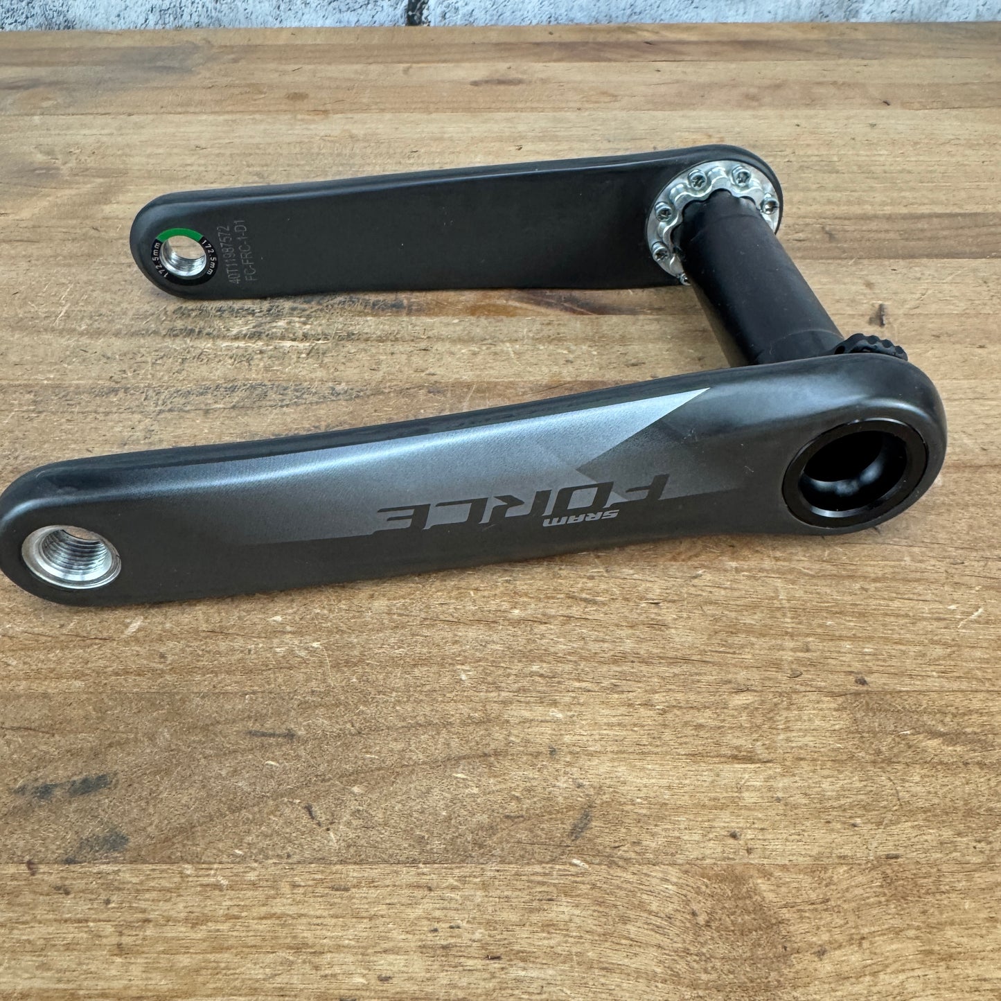 Low Mile SRAM Force AXS D1 172.5mm Carbon 8-Bolt Crankset Crank Arms DUB Spindle