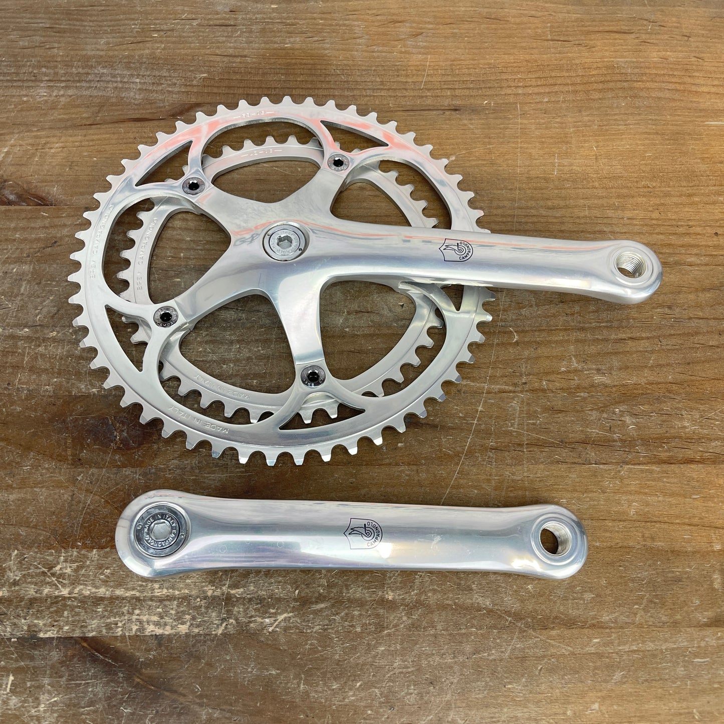 New Takeoff! Campagnolo C-Record Alloy 170mm 53/42t Square Taper Crankset