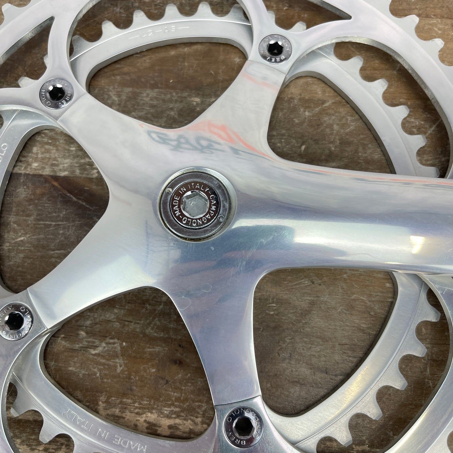 New Takeoff! Campagnolo C-Record Alloy 170mm 53/42t Square Taper Crankset