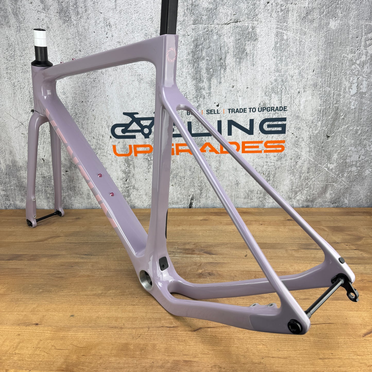 Low Mile! 2022 Ventum GS1 Lilac Medium Carbon Gravel Disc Frameset 700c 2091g