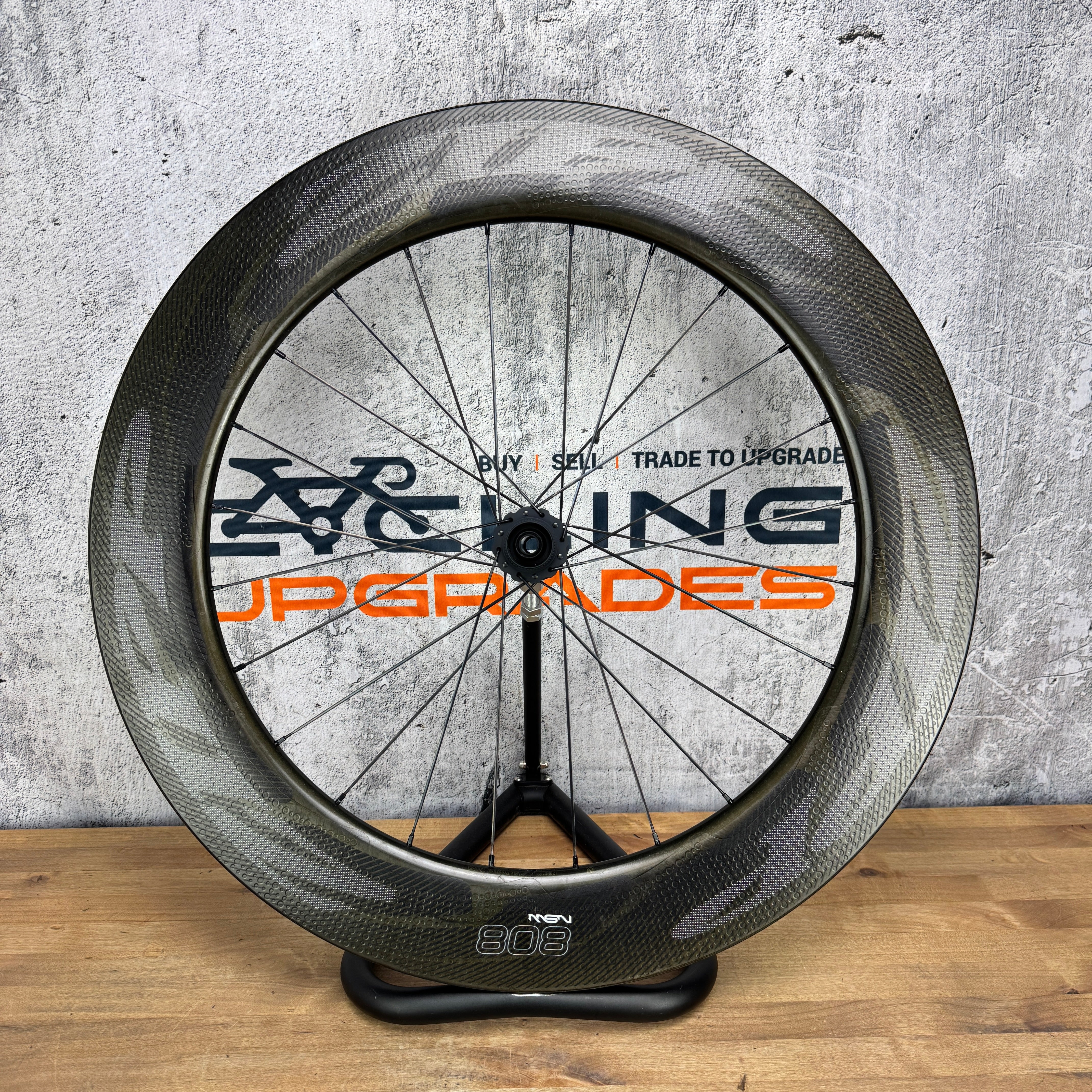 Mint! Zipp 808 NSW Carbon Tubeless Disc Brake Front Wheel 700c